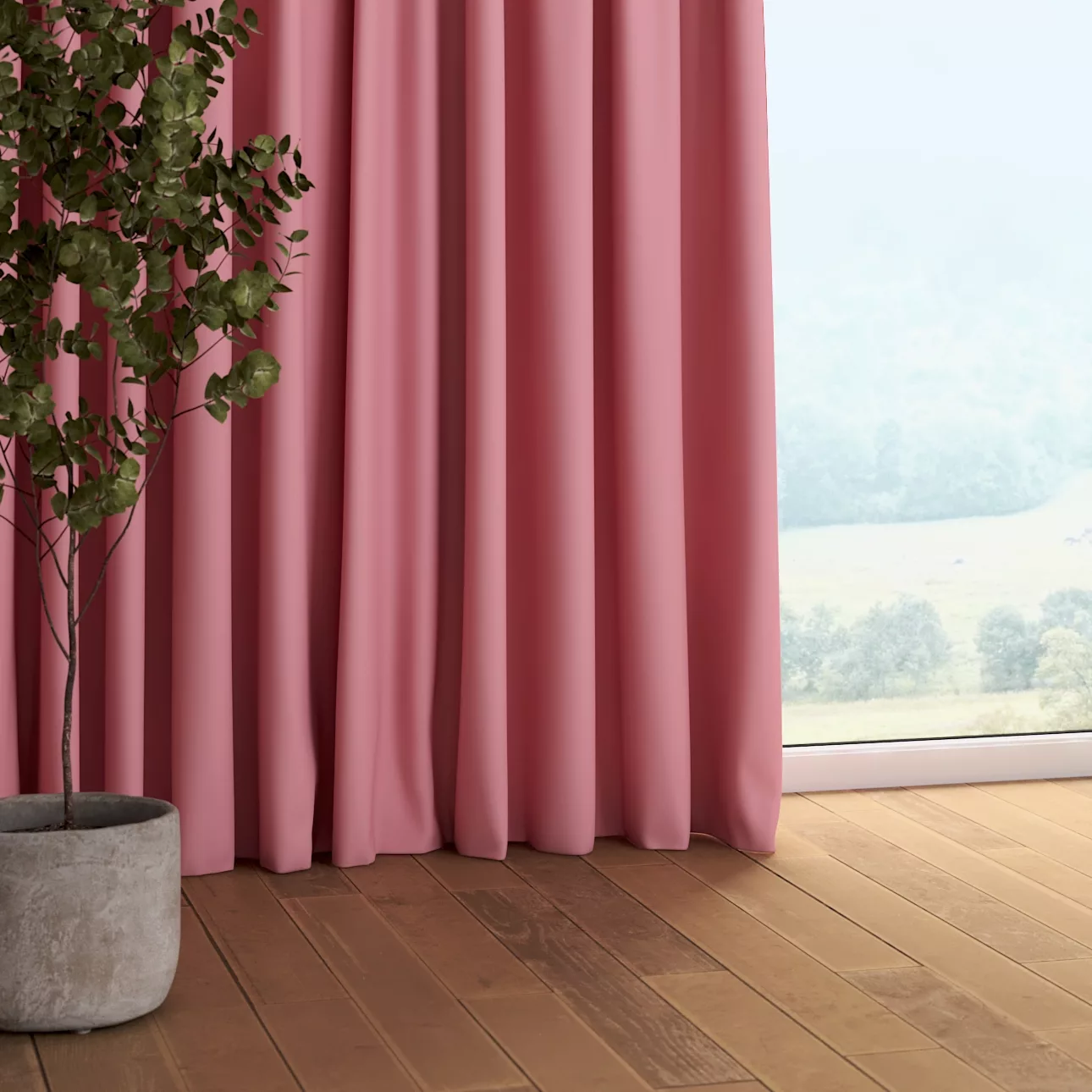 Vorhang mit Kräuselband, rosa, Dimout 145 cm (269-92) günstig online kaufen