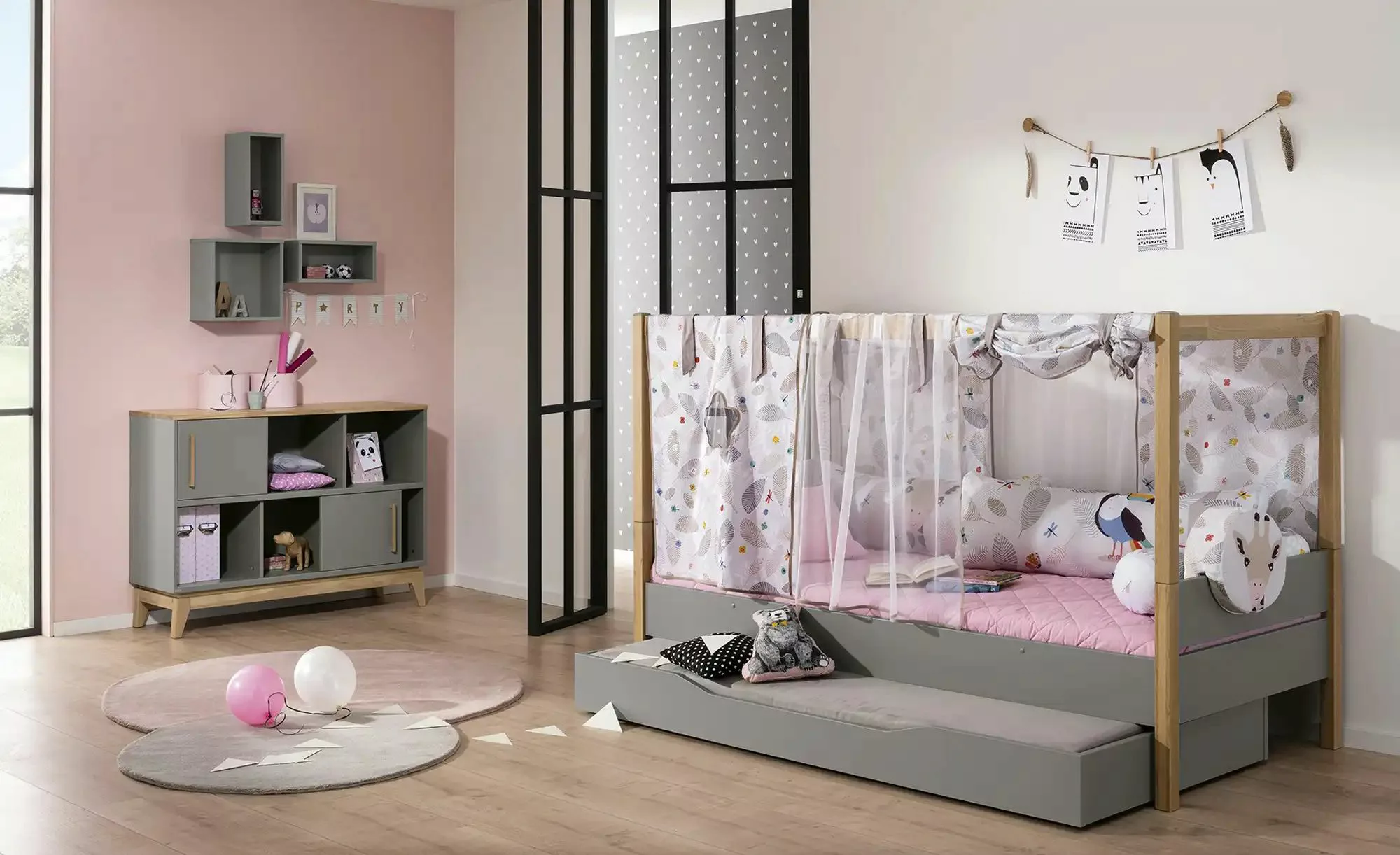 PAIDI Ausziehbett Floyd Comfort  Sten ¦ grau ¦ Maße (cm): B: 92 H: 40,1 Bet günstig online kaufen