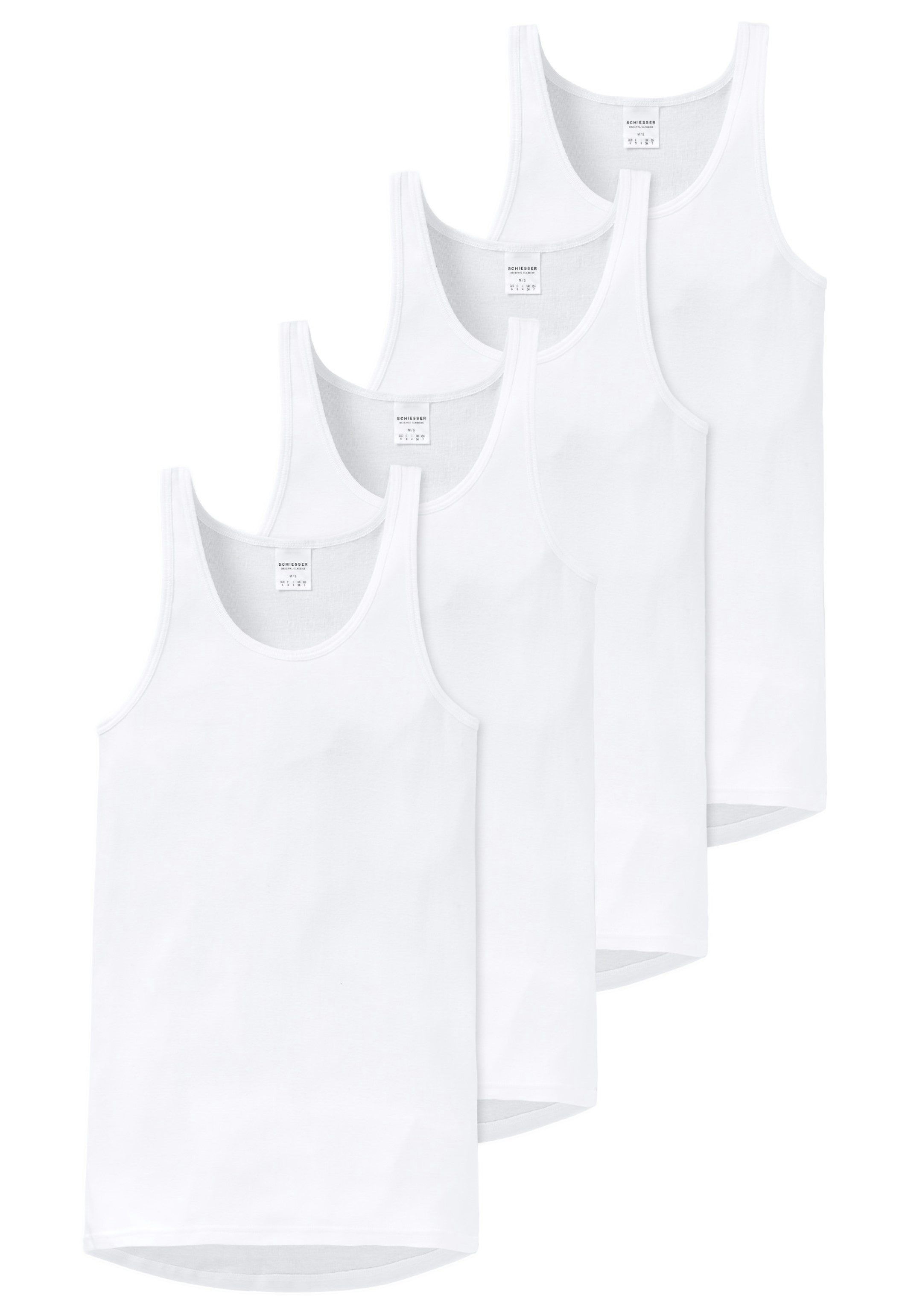 Schiesser Unterhemd 4er Pack Original Classics günstig online kaufen