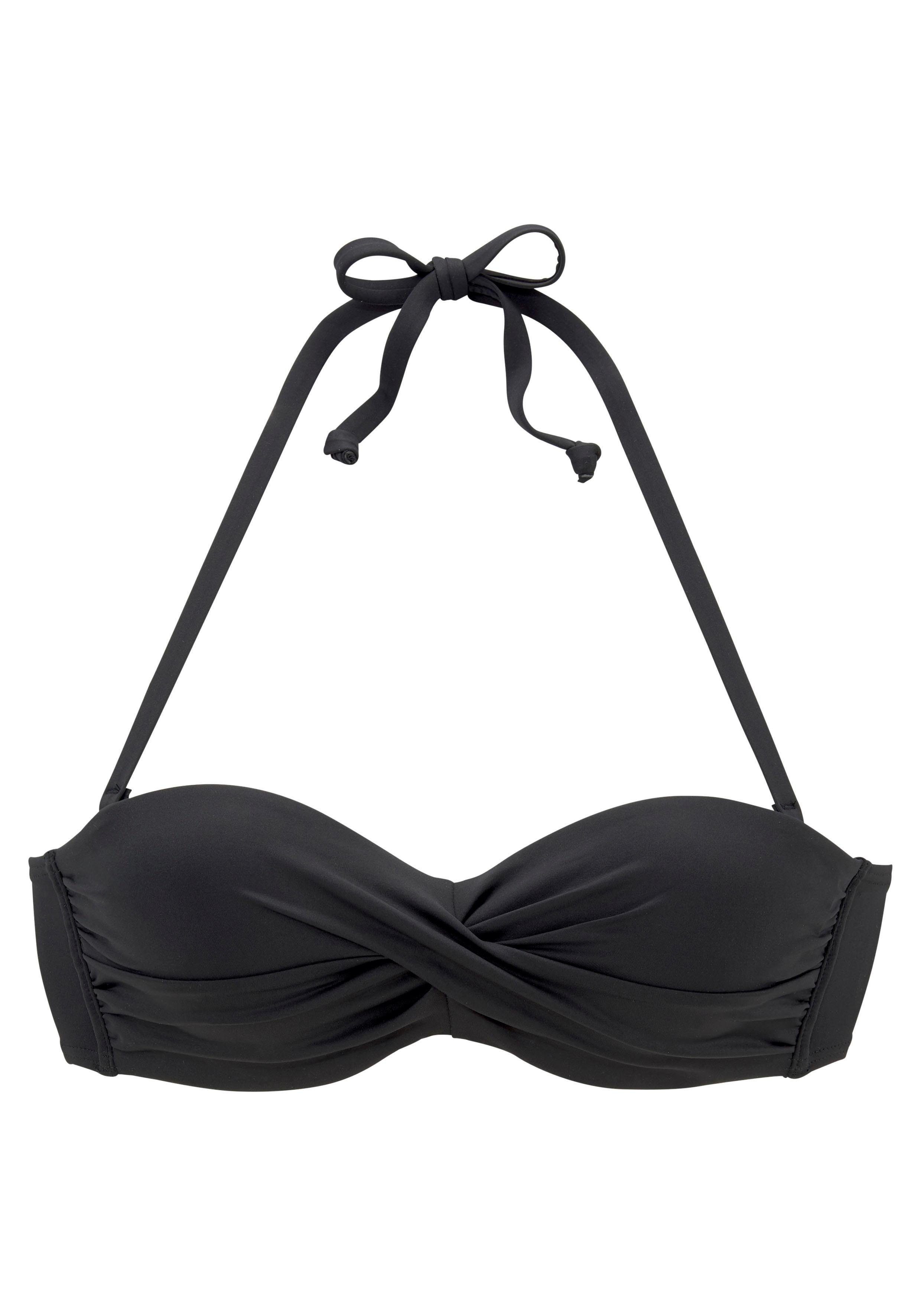 s.Oliver Bügel-Bandeau-Bikini-Top Rome, in Wickeloptik günstig online kaufen