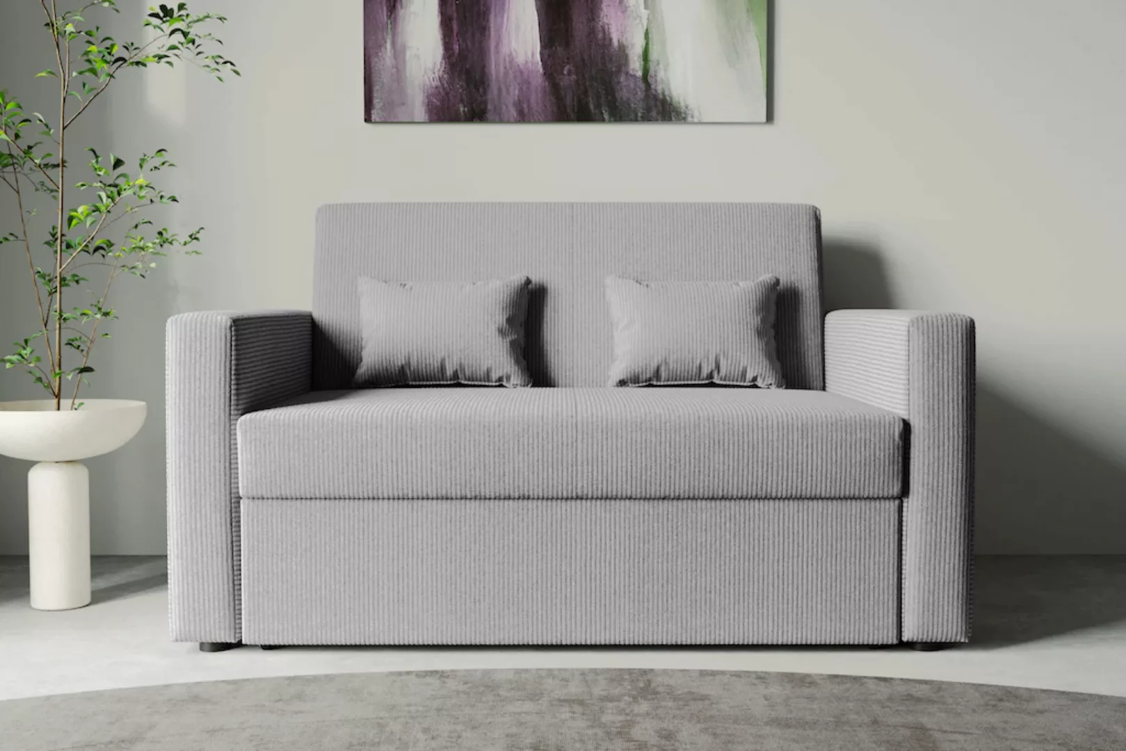 INOSIGN Schlafsofa "Ravena, Breite 146 cm, mit Bettfunktion", kompaktes 2-S günstig online kaufen