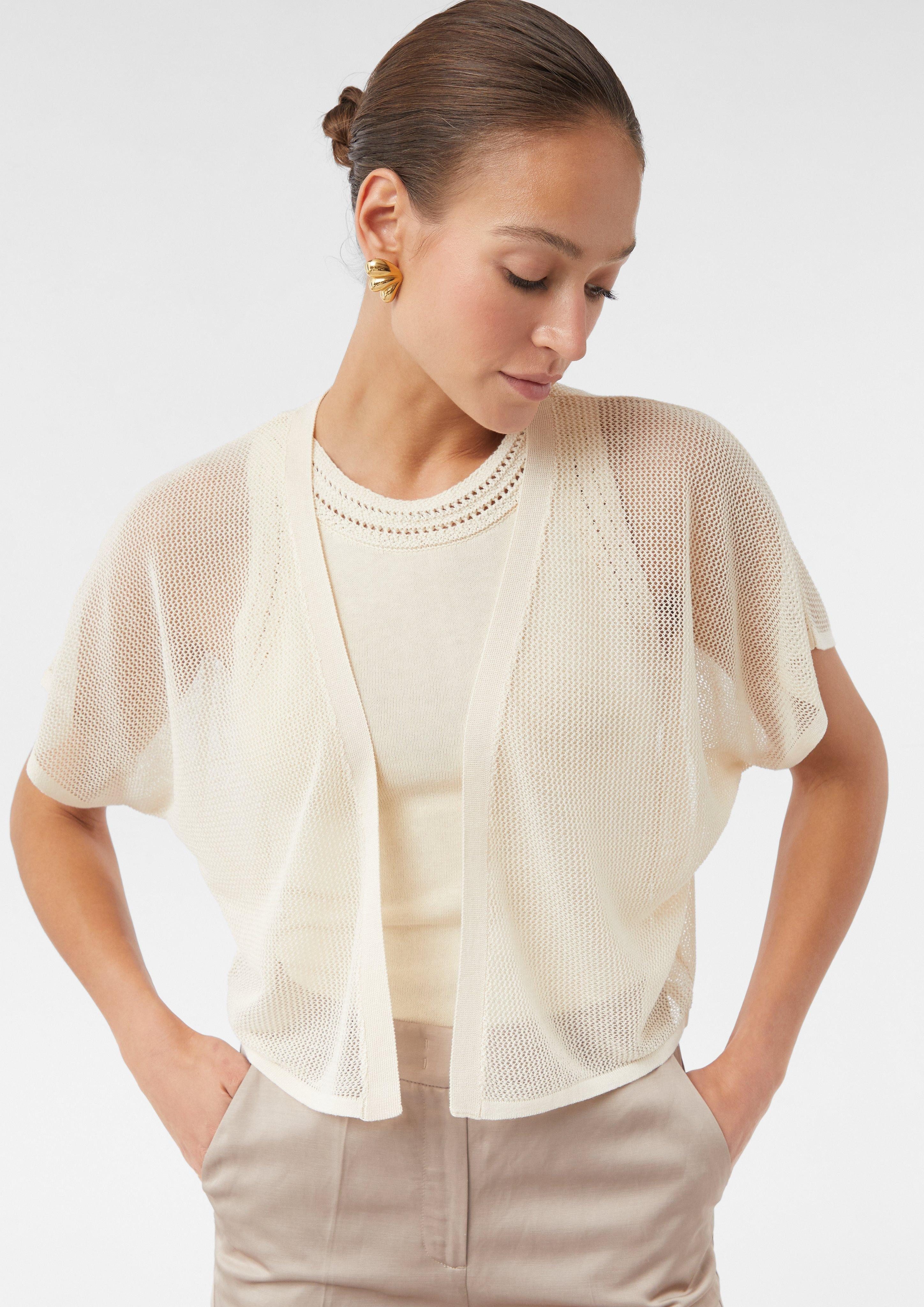 Comma Jackenblazer Leichtes Poncho-Cape aus luftigem günstig online kaufen