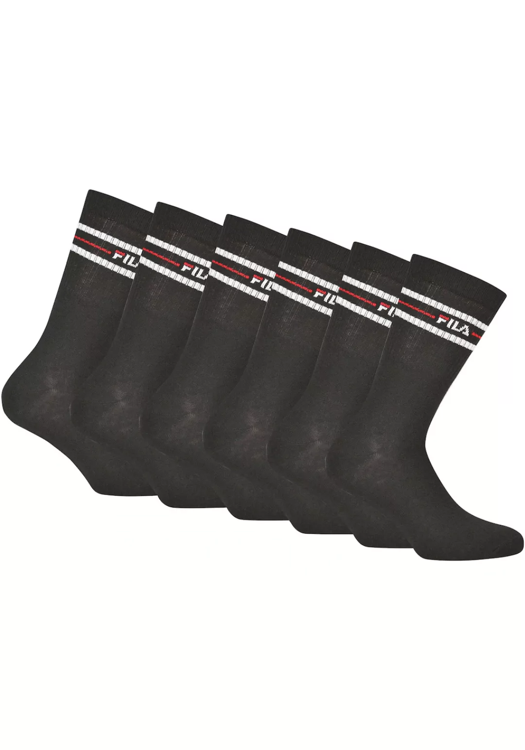 Fila Sportsocken, (6er Pack), mit eingestricktem Logo günstig online kaufen