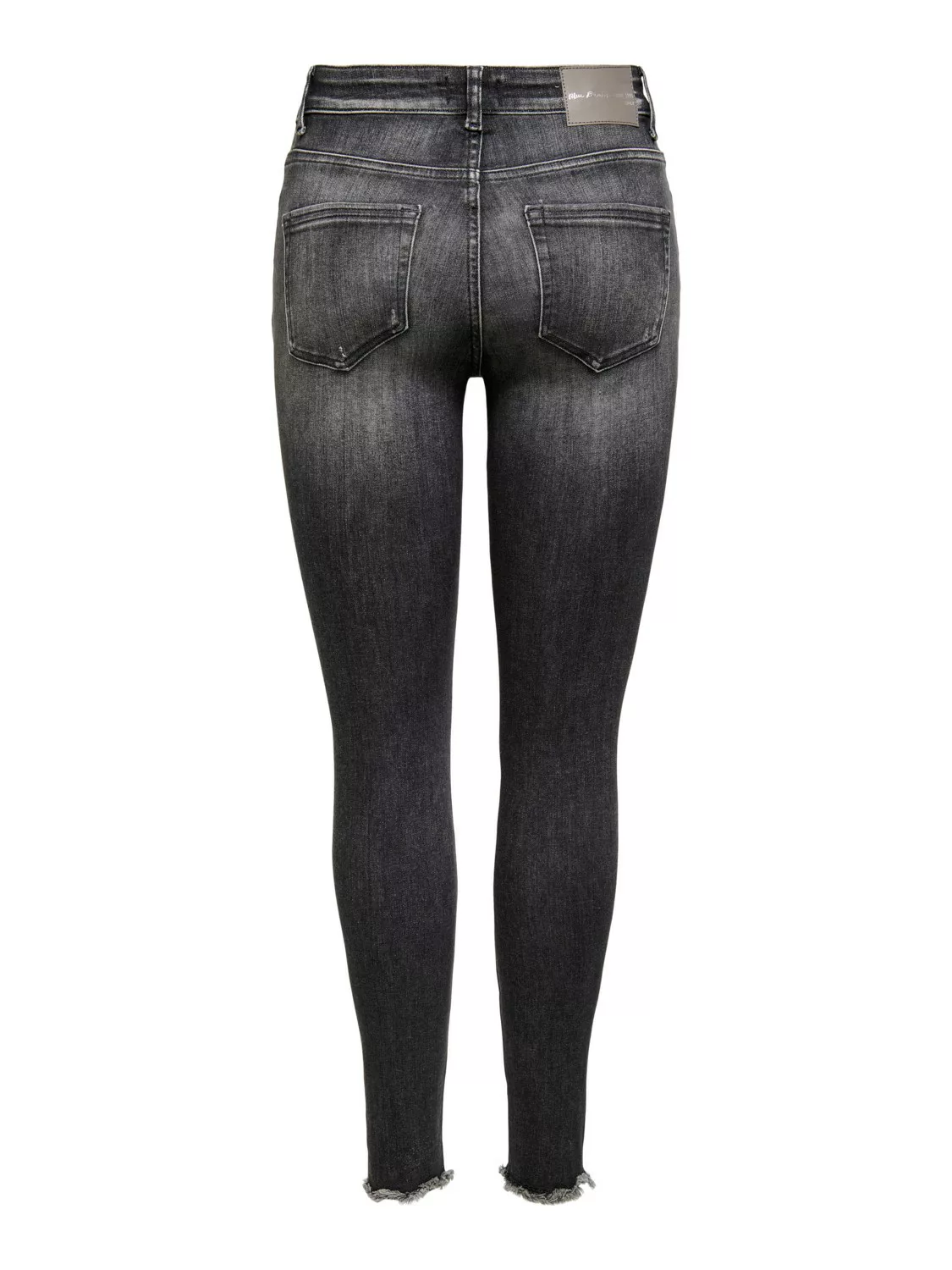 Only Damen Jeans ONLBLUSH LIFE MID SK RAW AK RW REA787 - Skinny Fit - Schwa günstig online kaufen