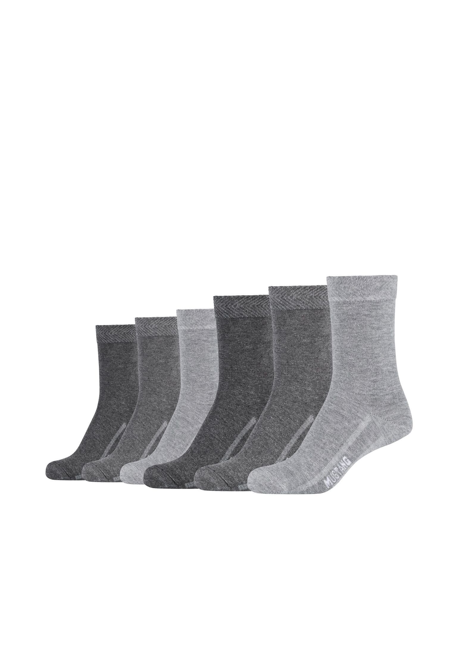 MUSTANG Socken, (6 Paar), mit verstärktem Fersen- und Zehenbereich günstig online kaufen