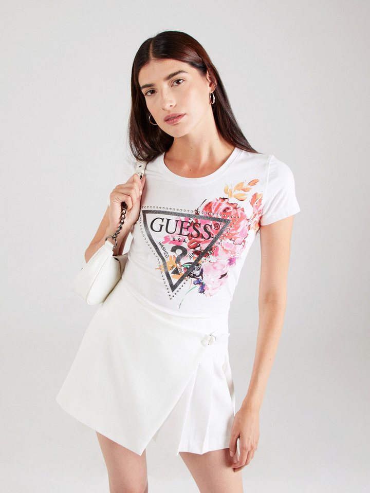 Guess T-Shirt PEONY (1-tlg) Ziersteine günstig online kaufen