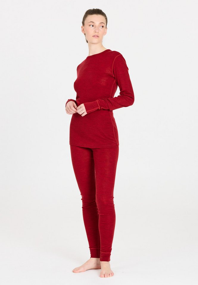 WHISTLER Thermohose Cerro W Merino Wool Baselayer Set Sun-Dried Tomato günstig online kaufen