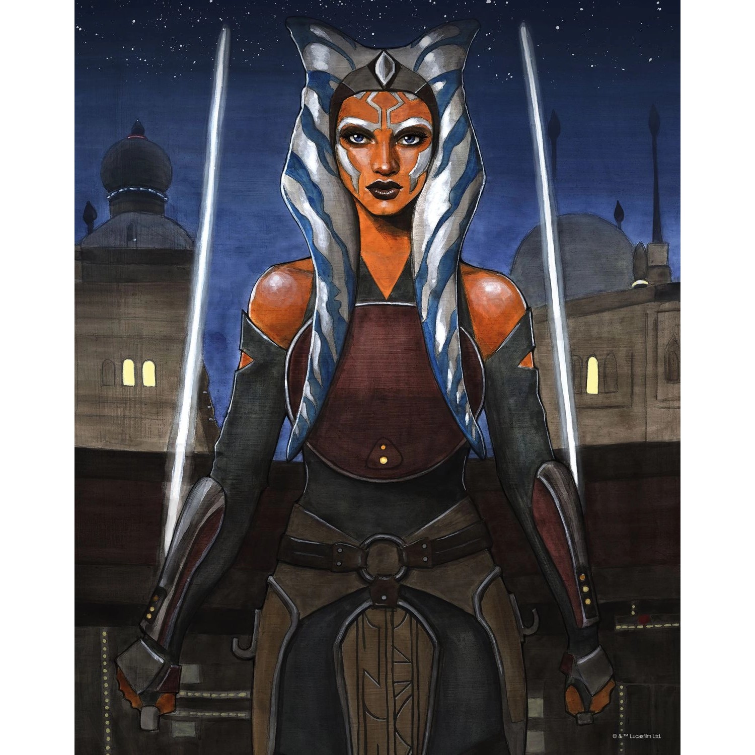 Disney Poster Star Wars Ahsoka Braun und Blau 40 cm x 50 cm 612862 günstig online kaufen