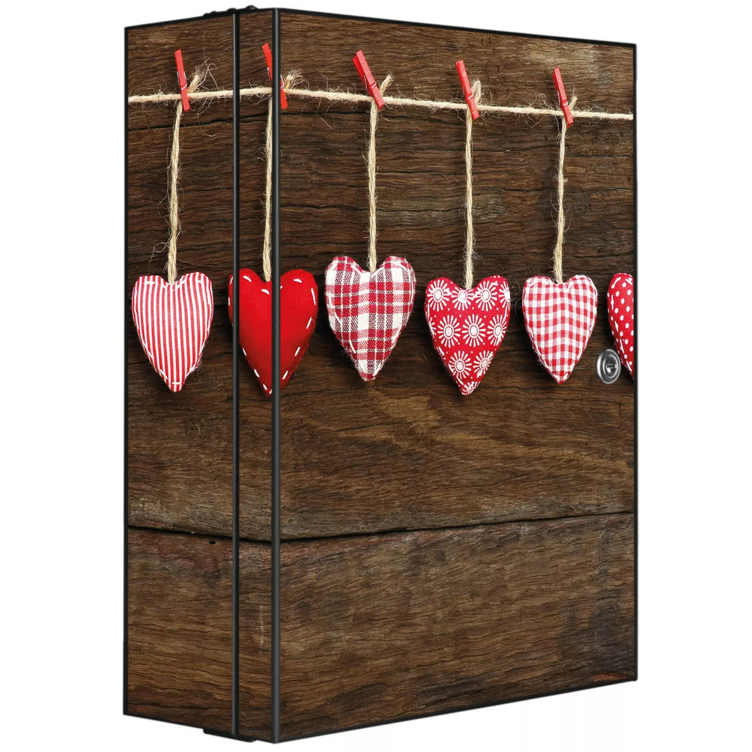 Banjado XXL Medizinschrank Abschliessbar 35x46x15cm Arzneischrank Anthrazit günstig online kaufen