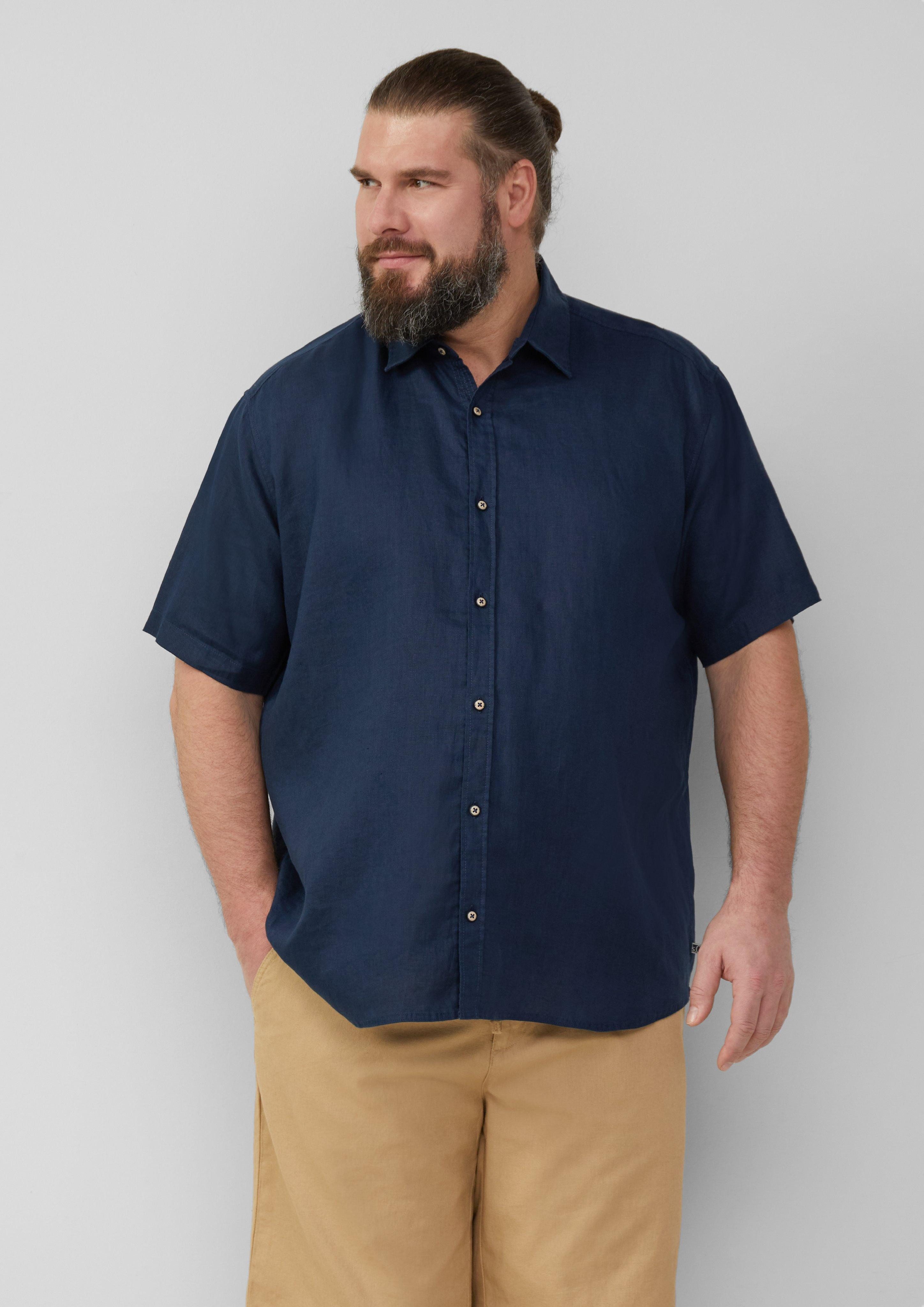 s.Oliver Kurzarmhemd Regular Fit: Leichtes Kurzarmhemd günstig online kaufen