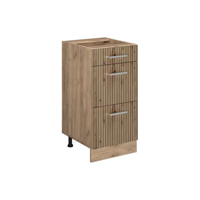 Vicco Unterschrank R-Line, Artisan-Eiche/Goldkraft Eiche, 40 cm AP Marmor günstig online kaufen