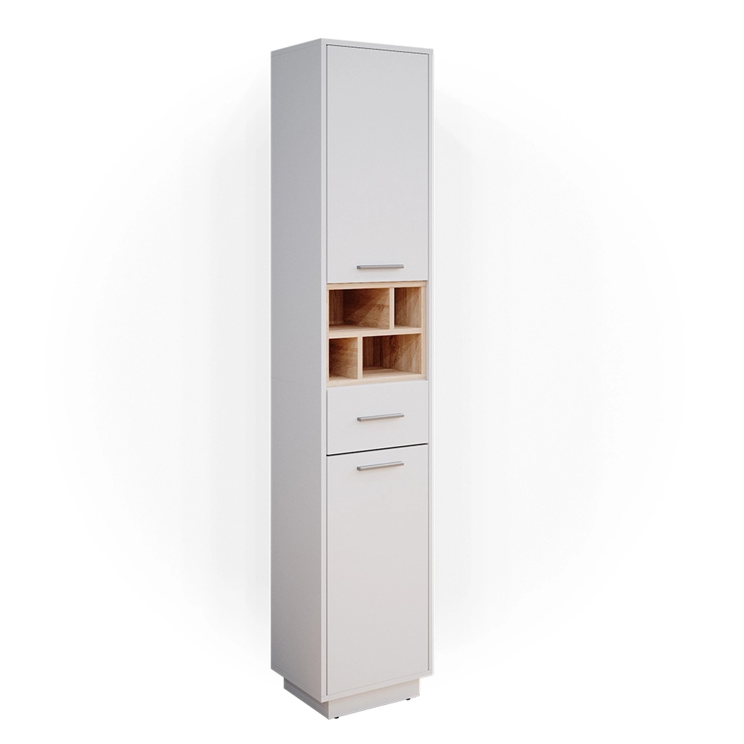 Vicco Hochschrank Beatrice, Weiß/Sonoma, 38 x günstig online kaufen
