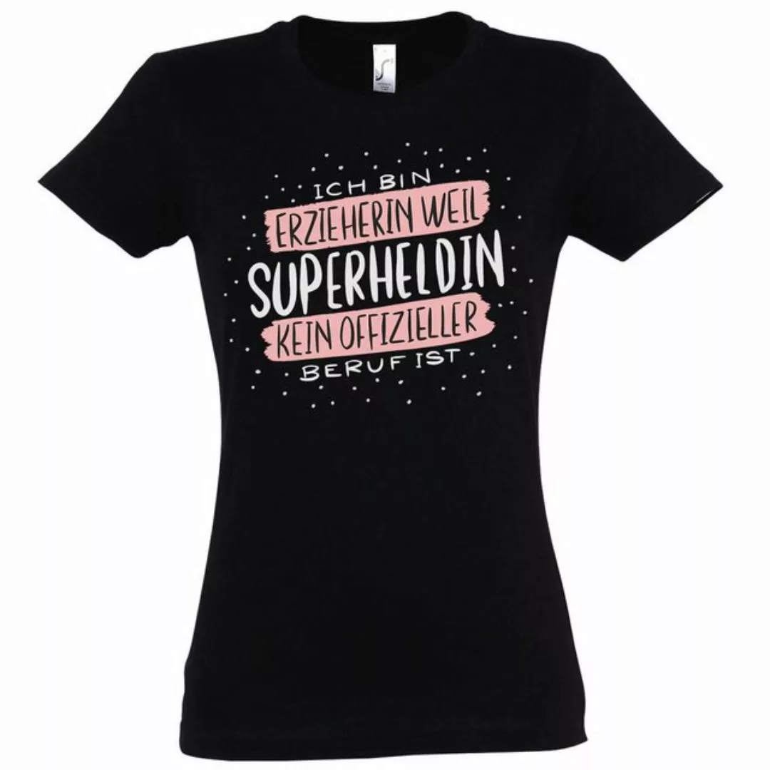 Youth Designz T-Shirt Beste Erzieherin Superheldin Damen Shirt mit trendige günstig online kaufen