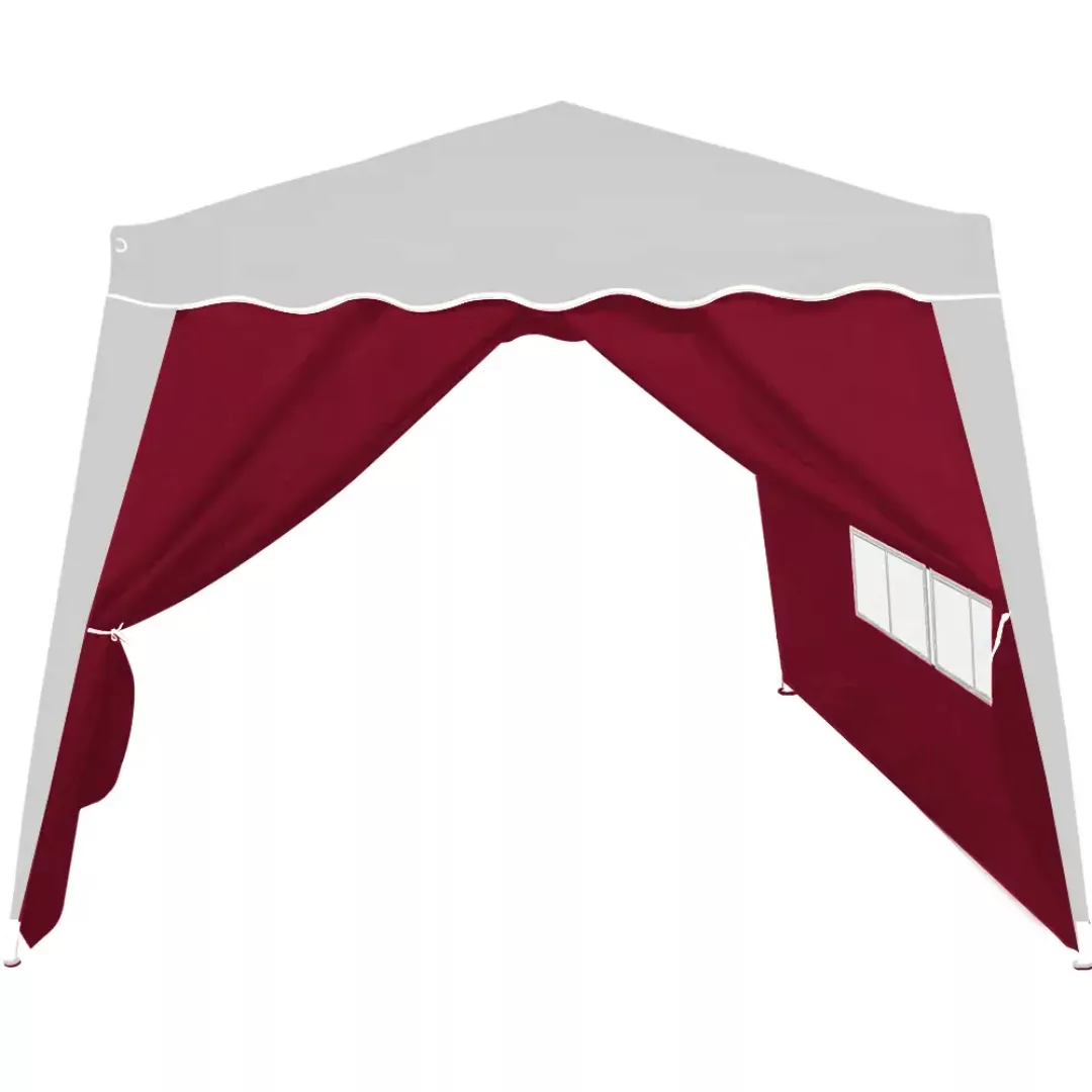 Seitenwand Faltpavillon Capri 2er-Set Rot 3x3m günstig online kaufen