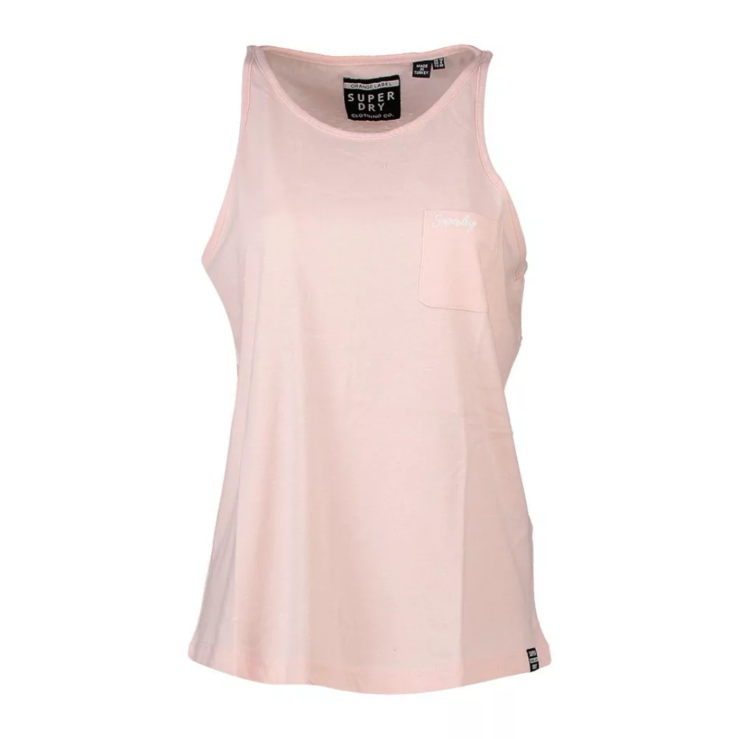 Superdry Orange Label Essential Ärmelloses T-shirt S Kiss Pink günstig online kaufen