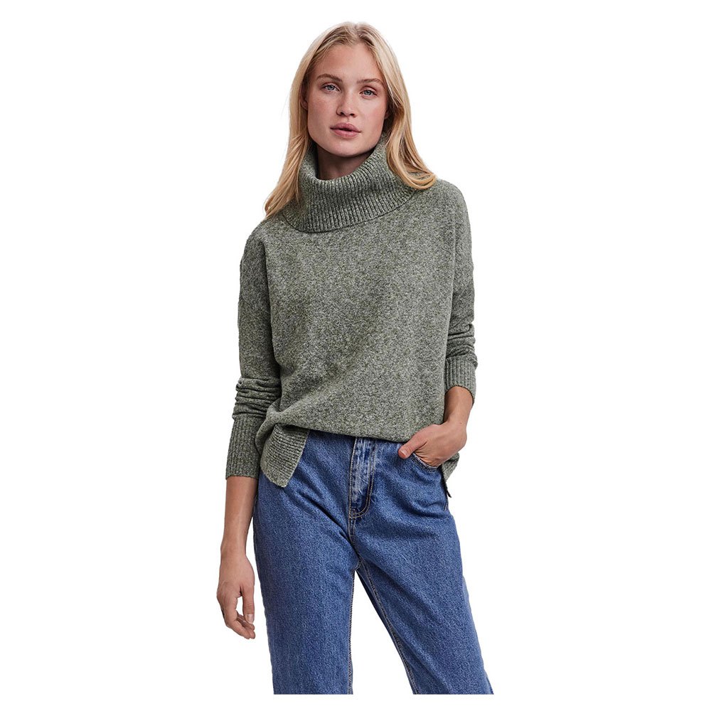 Vero Moda Doffy Rollkragen Pullover XS Laurel Wreath / Detail Melange günstig online kaufen