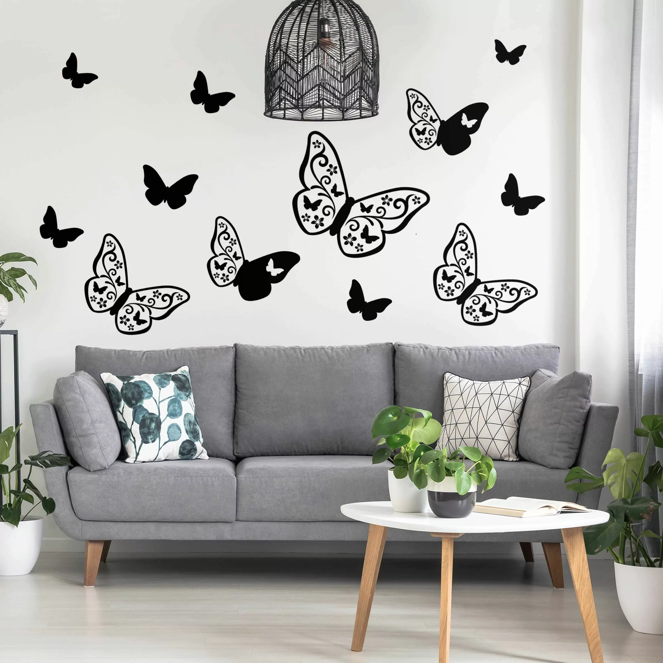 Wandtattoo Tiere 12-teilig Schmetterling Deko günstig online kaufen