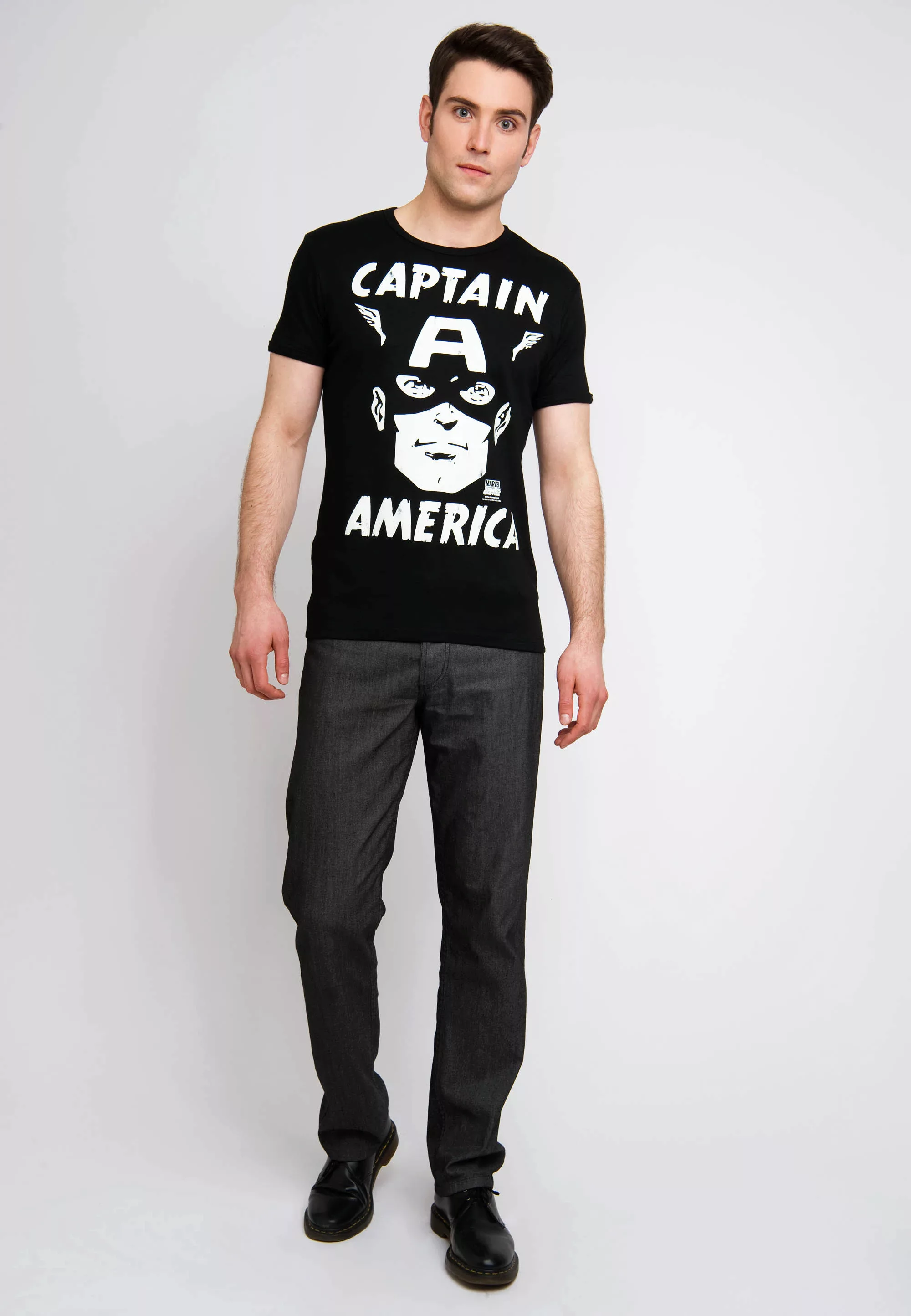 LOGOSHIRT T-Shirt "Captain America - Portrait", mit Captain America-Print günstig online kaufen