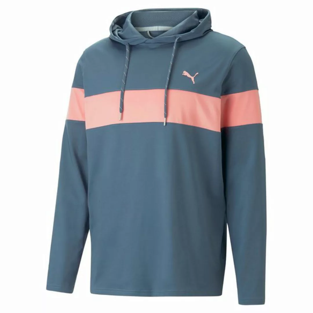 PUMA Trainingspullover Puma Golf Hoodie Mattr Colorblock Blau/Ice Pink Herr günstig online kaufen