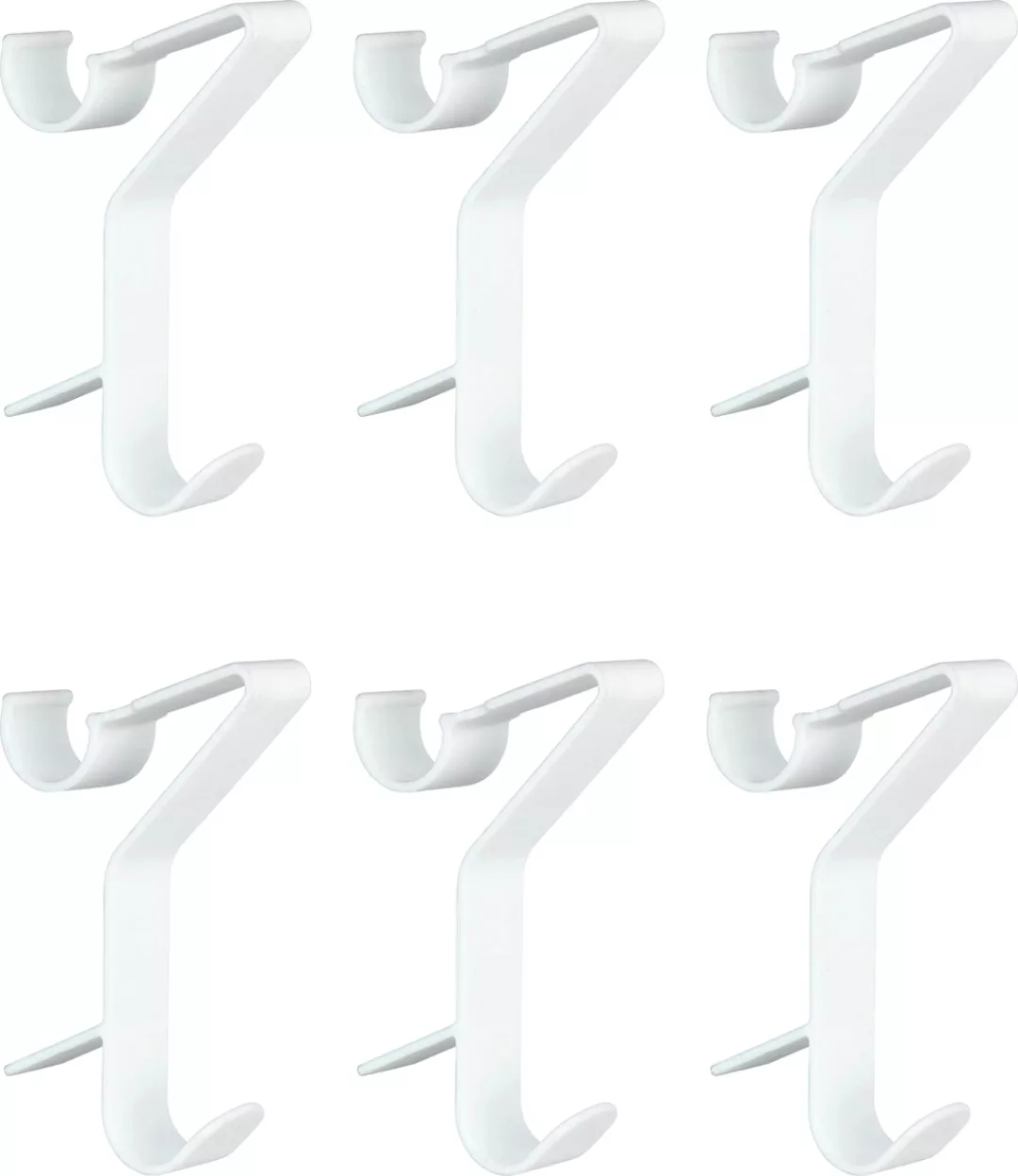 WENKO Haken Handtuchheizkörper Universal Flexi 6er Set weiß  Erwachsene günstig online kaufen