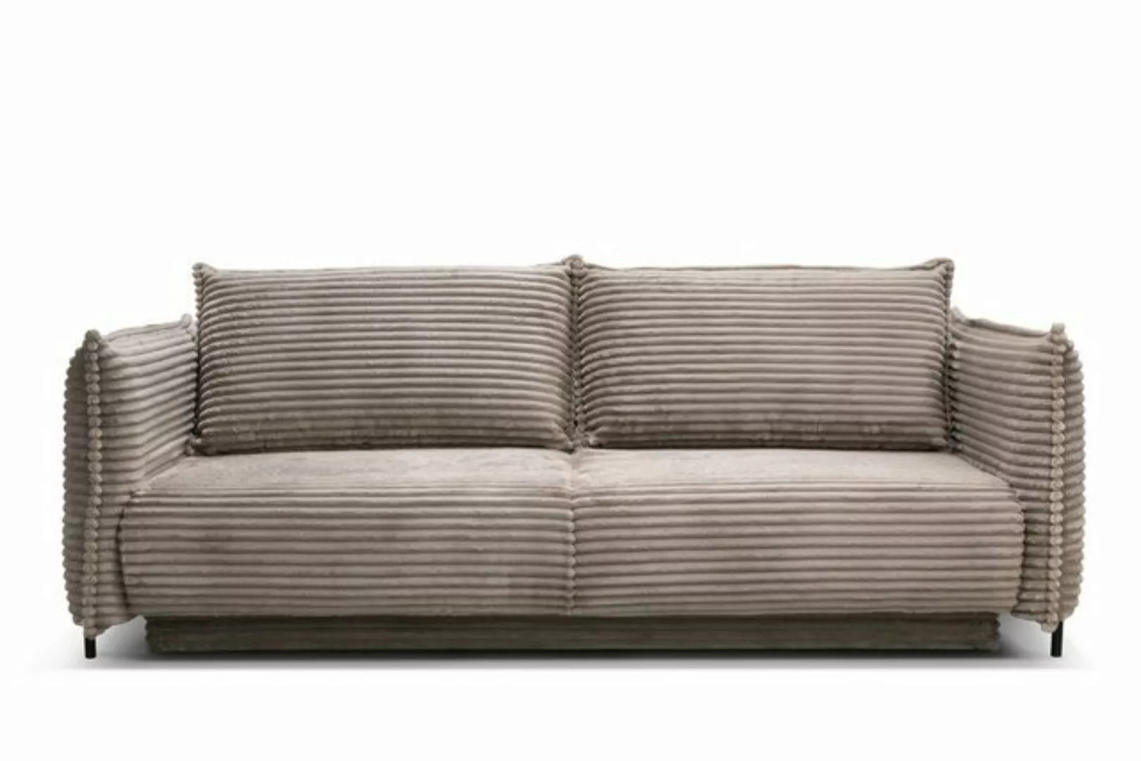 Möbel für Dich Sofa Bettsofa Amalfi mit Cord bezogen sowie mit Bettkasten u günstig online kaufen