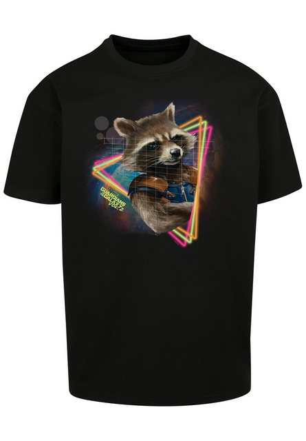 F4NT4STIC T-Shirt Marvel Guardians of the Galaxy Neon Rocket Print günstig online kaufen