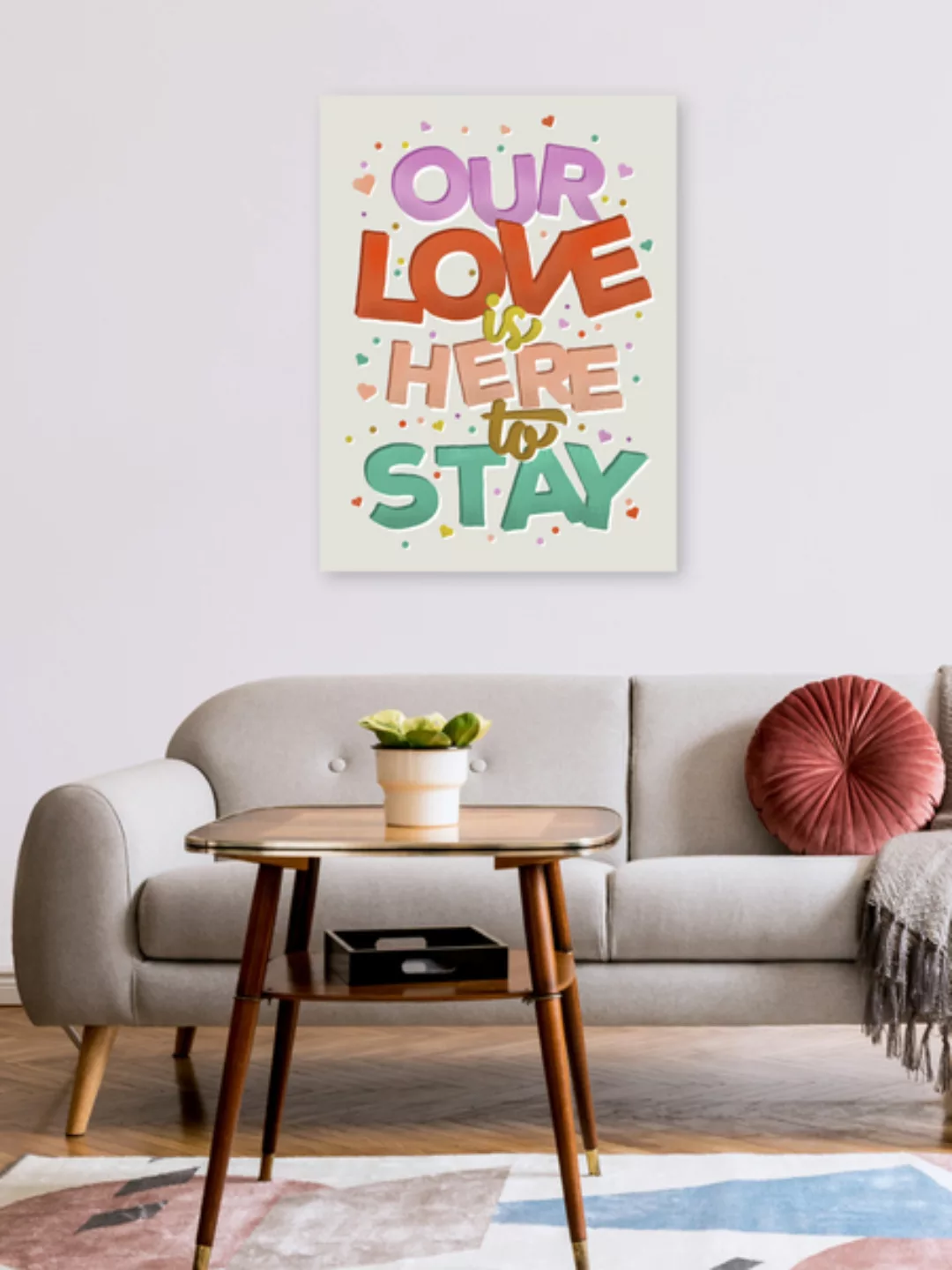 Poster / Leinwandbild - Our Love Is Here To Stay günstig online kaufen