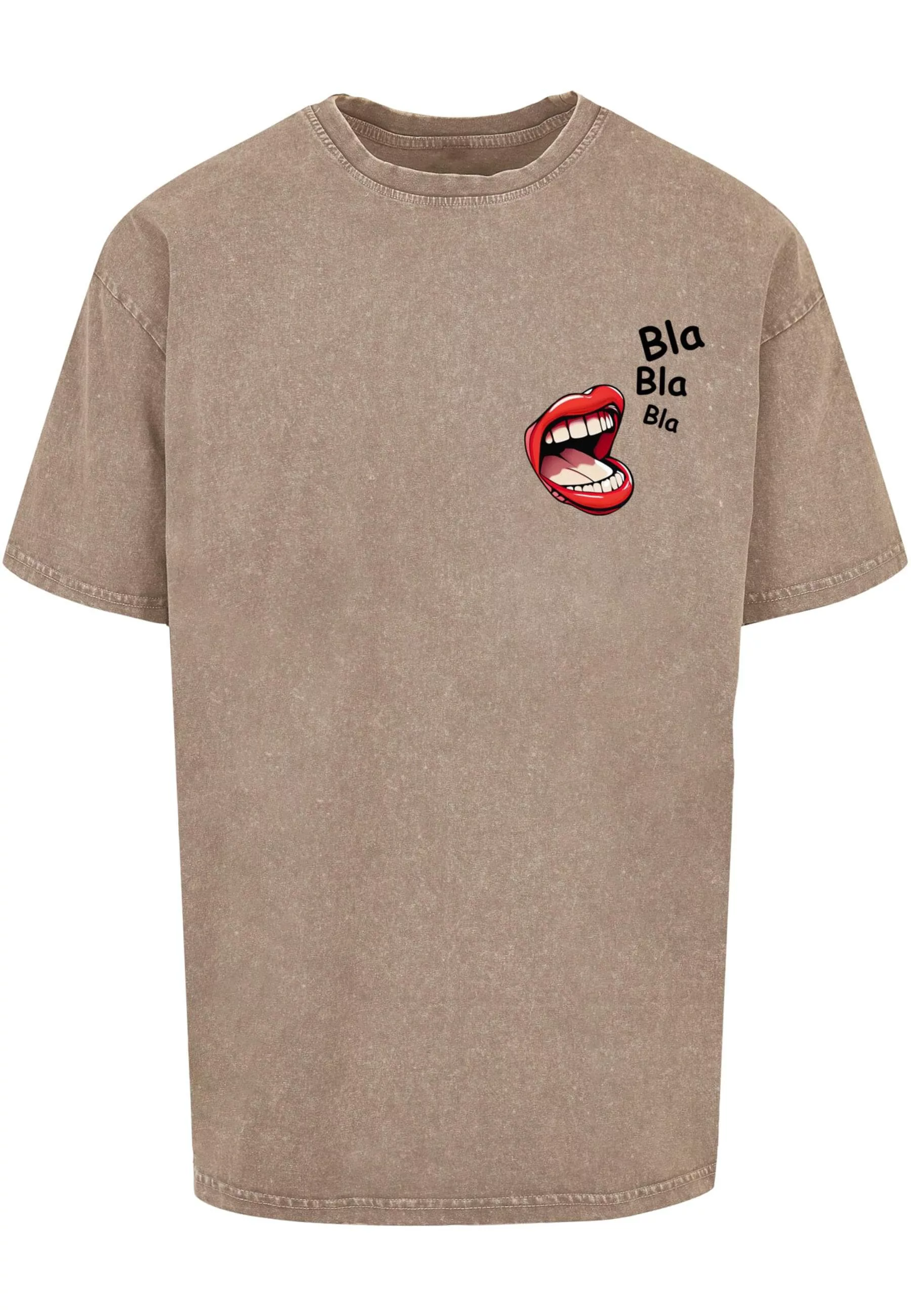 Merchcode T-Shirt "Merchcode Herren Bla Bla Bla Comic Acid Washed Oversized günstig online kaufen