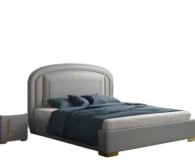 JVmoebel Bett, Modernes Design Bett 180x200 Samt Hotel Metall Betten Doppel günstig online kaufen