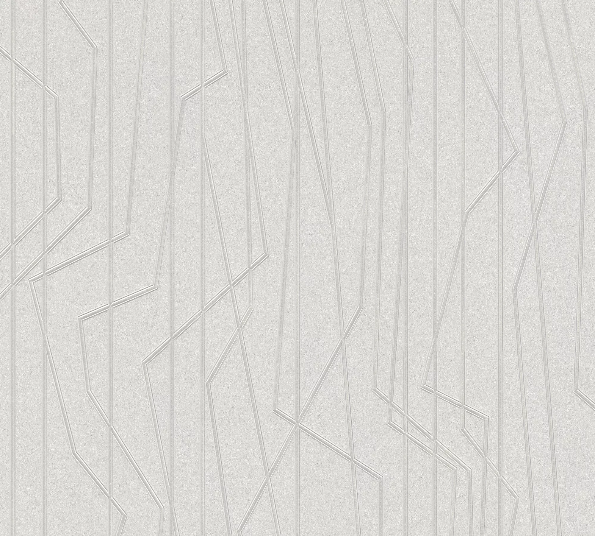 Bricoflor Geometrische Tapete Gestreift Moderne Vliestapete in Hellgrau im günstig online kaufen