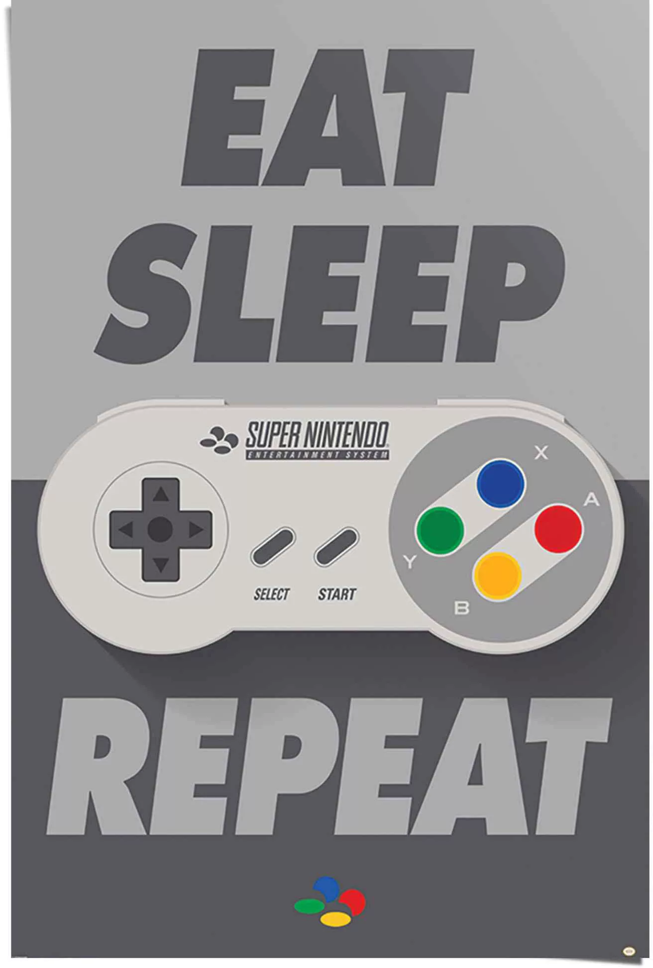 Reinders Poster "Super Nintendo Eat, sleep, repeat", (1 St.) günstig online kaufen