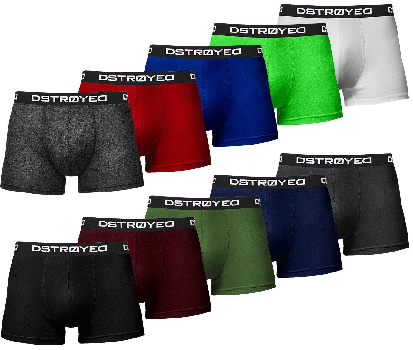 DSTROYED Boxershorts Herren Männer Unterhosen Baumwolle günstig online kaufen