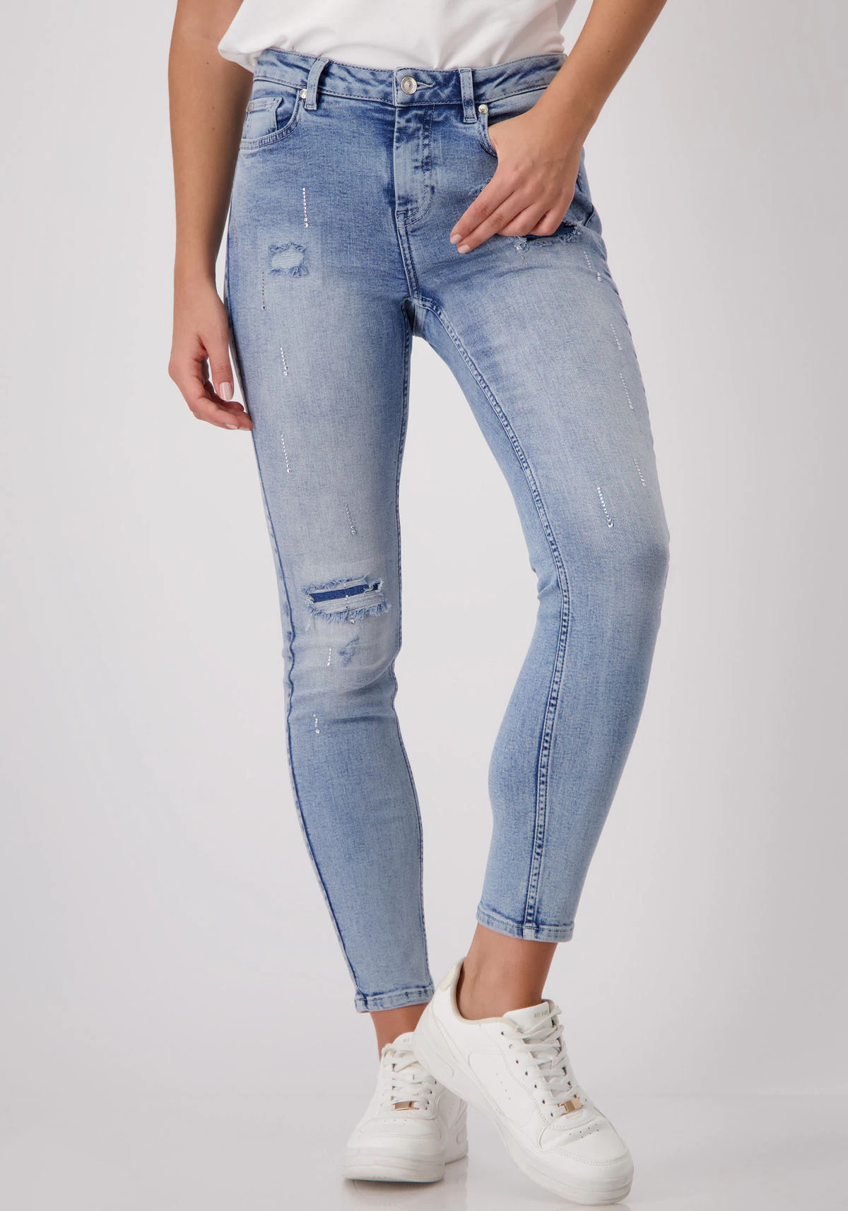 Monari Stoffhose "Hose Jeans Strass" günstig online kaufen