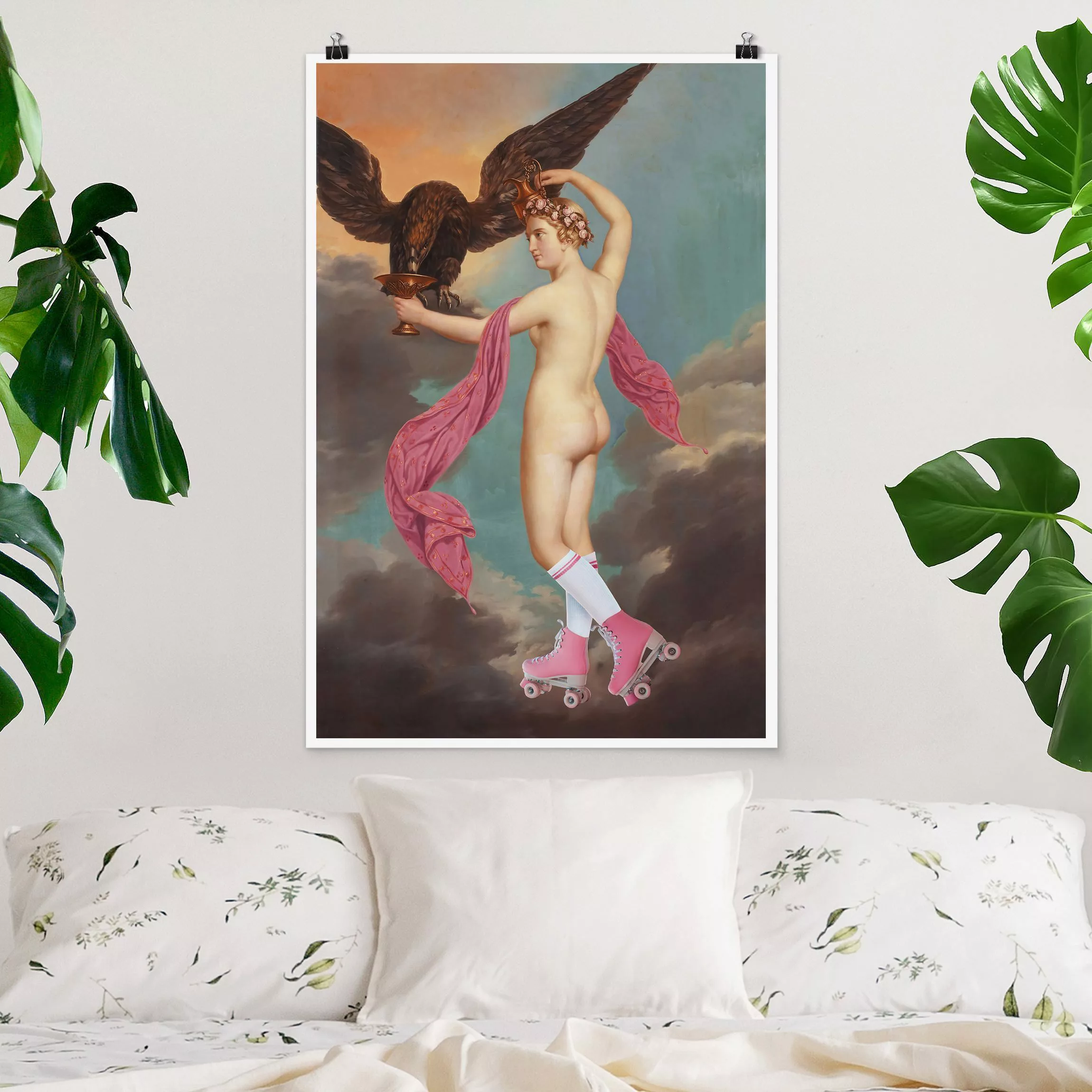 Poster Rollschuh Göttin günstig online kaufen