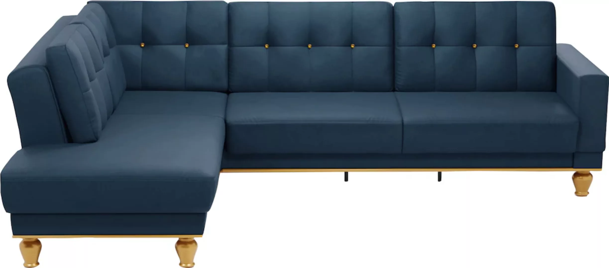 sit&more Ecksofa »Orient 5 V L-Form«, mit Strass-Stein, wahlweise mit Bettf günstig online kaufen