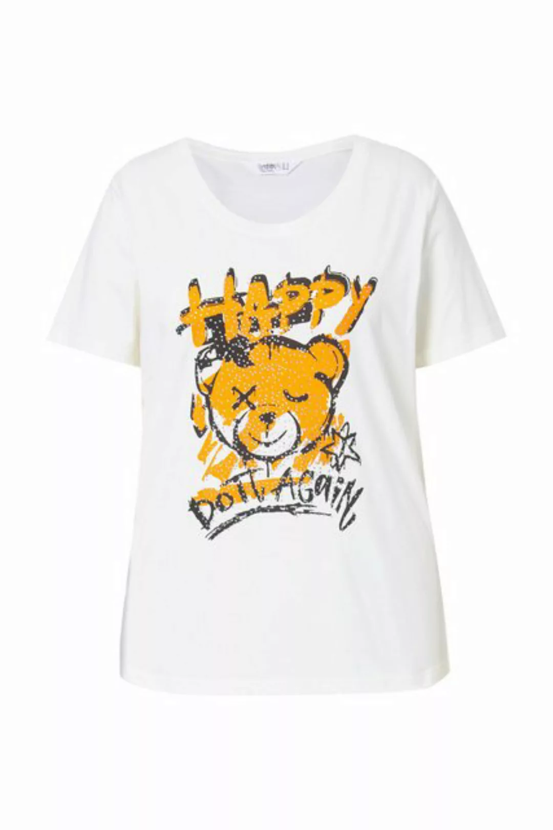 Angel of Style Rundhalsshirt T-Shirt Boxy Fit Teddy-Motiv Halbarm günstig online kaufen