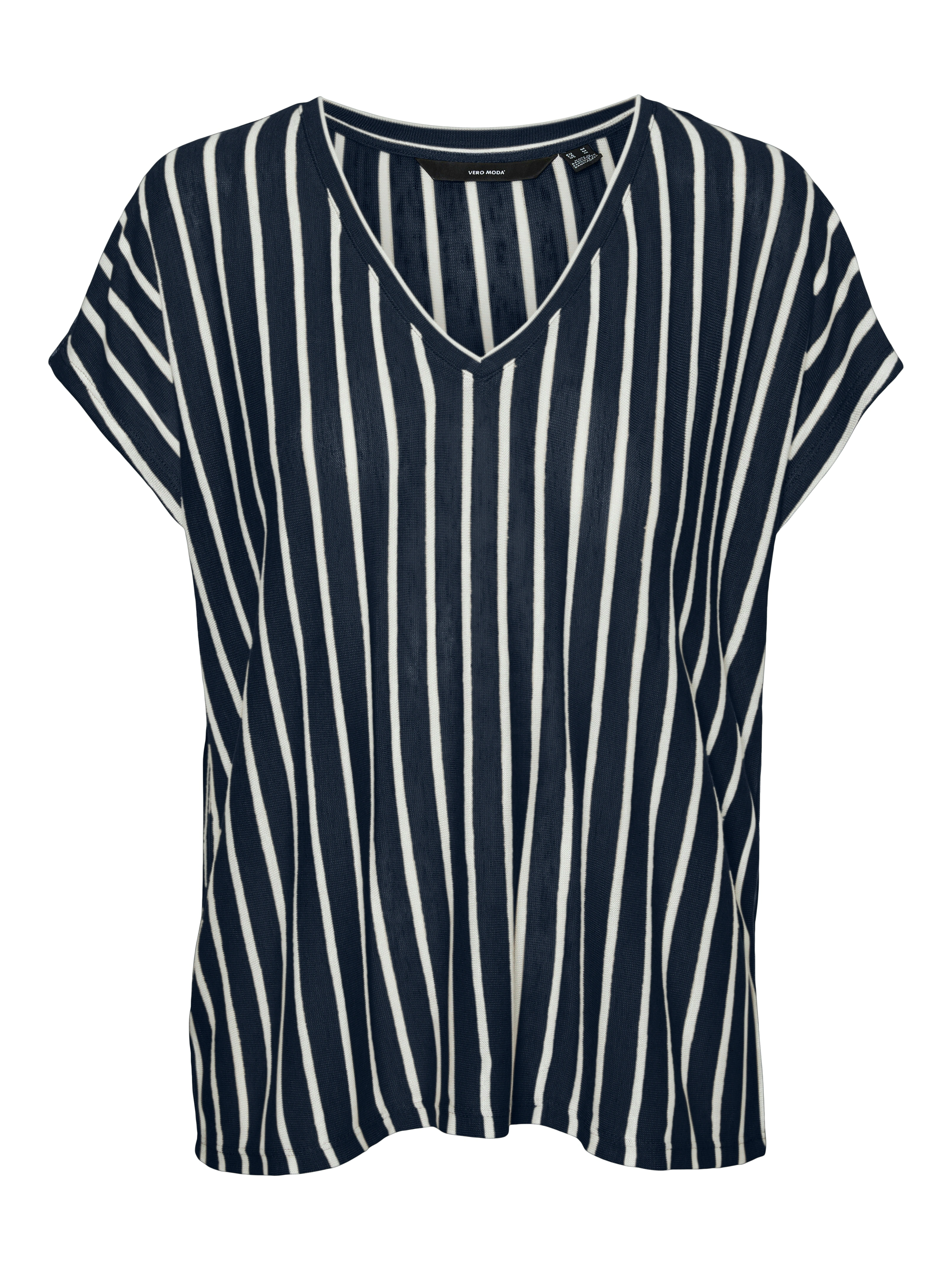 Vero Moda Kurzarmshirt VMLANA SS V-NECK TOP JRS GA günstig online kaufen