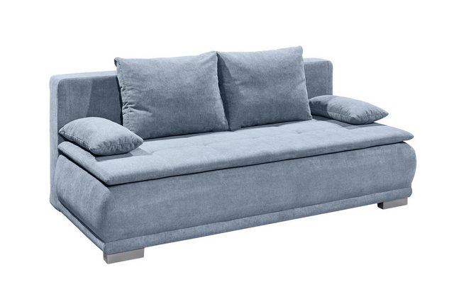 freiraum Schlafsofa LUIGI LUX 3DL, Liegefläche 160x200cm, Bezug denim - 211 günstig online kaufen