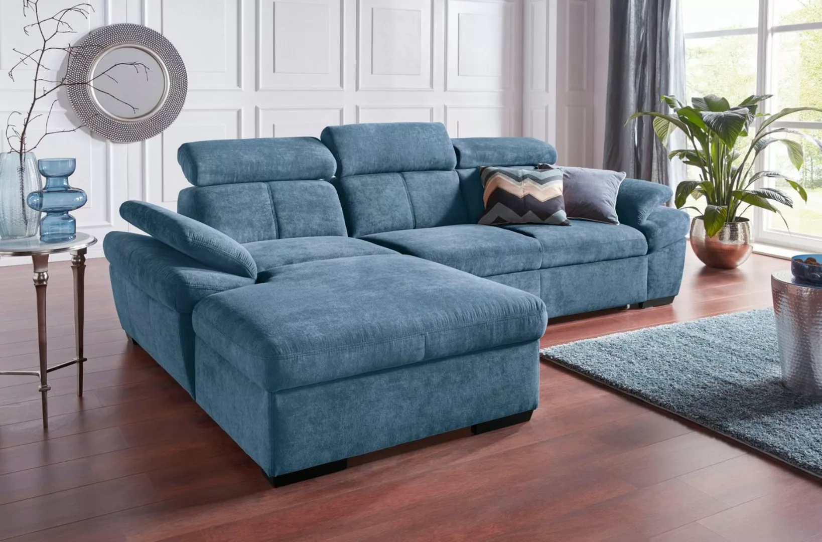 exxpo - sofa fashion Ecksofa "Salerno, L-Form", inkl. Kopf- und Armteilvers günstig online kaufen