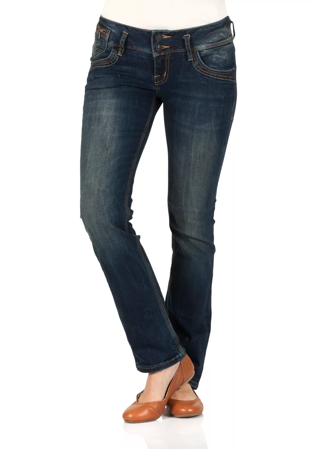 LTB Damen Jeans Jonquil Slim Straight - Blau - Malena Wash günstig online kaufen