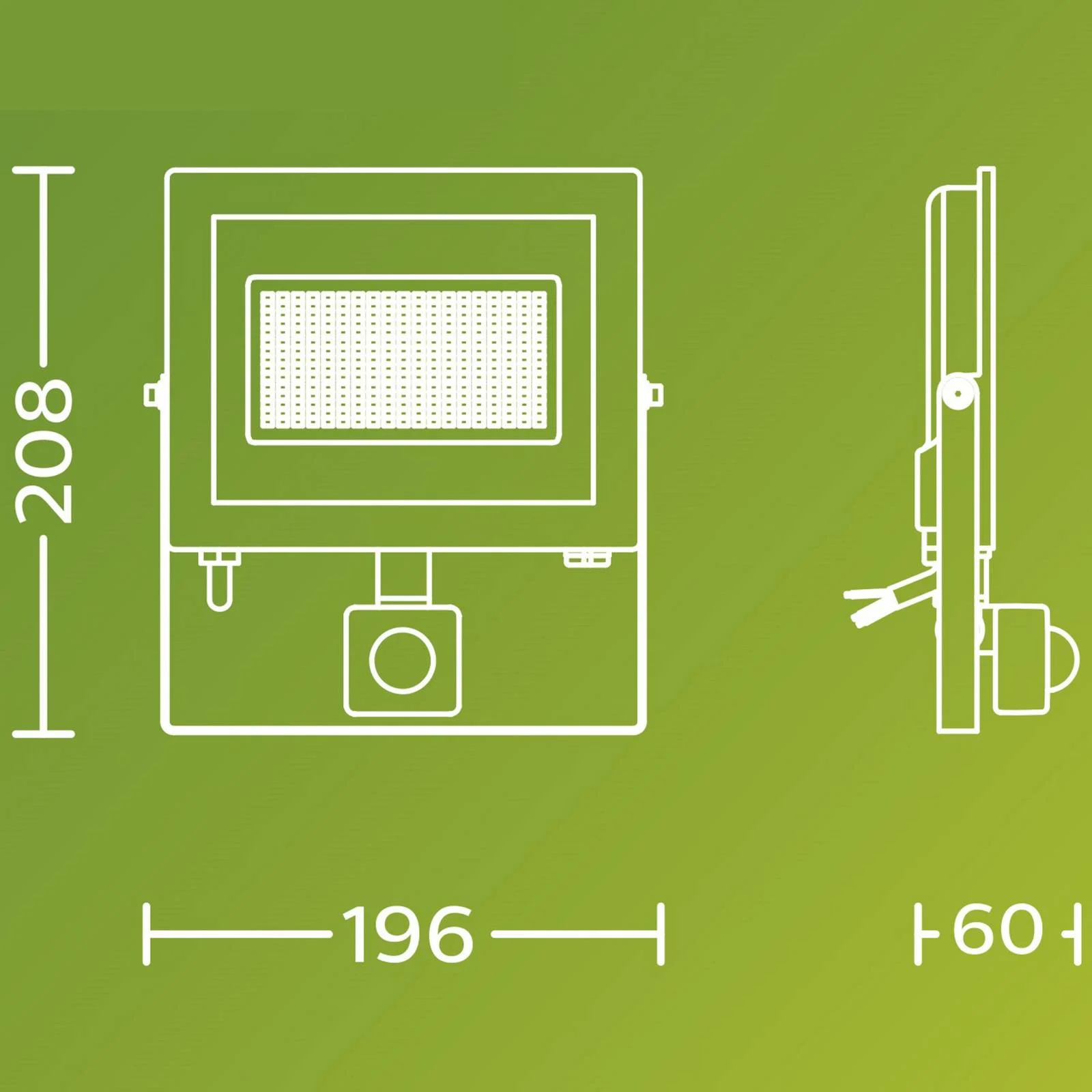 Philips LED-Außenstrahler Lois UE Sensor, 24 W, 3.000 K IP65 günstig online kaufen