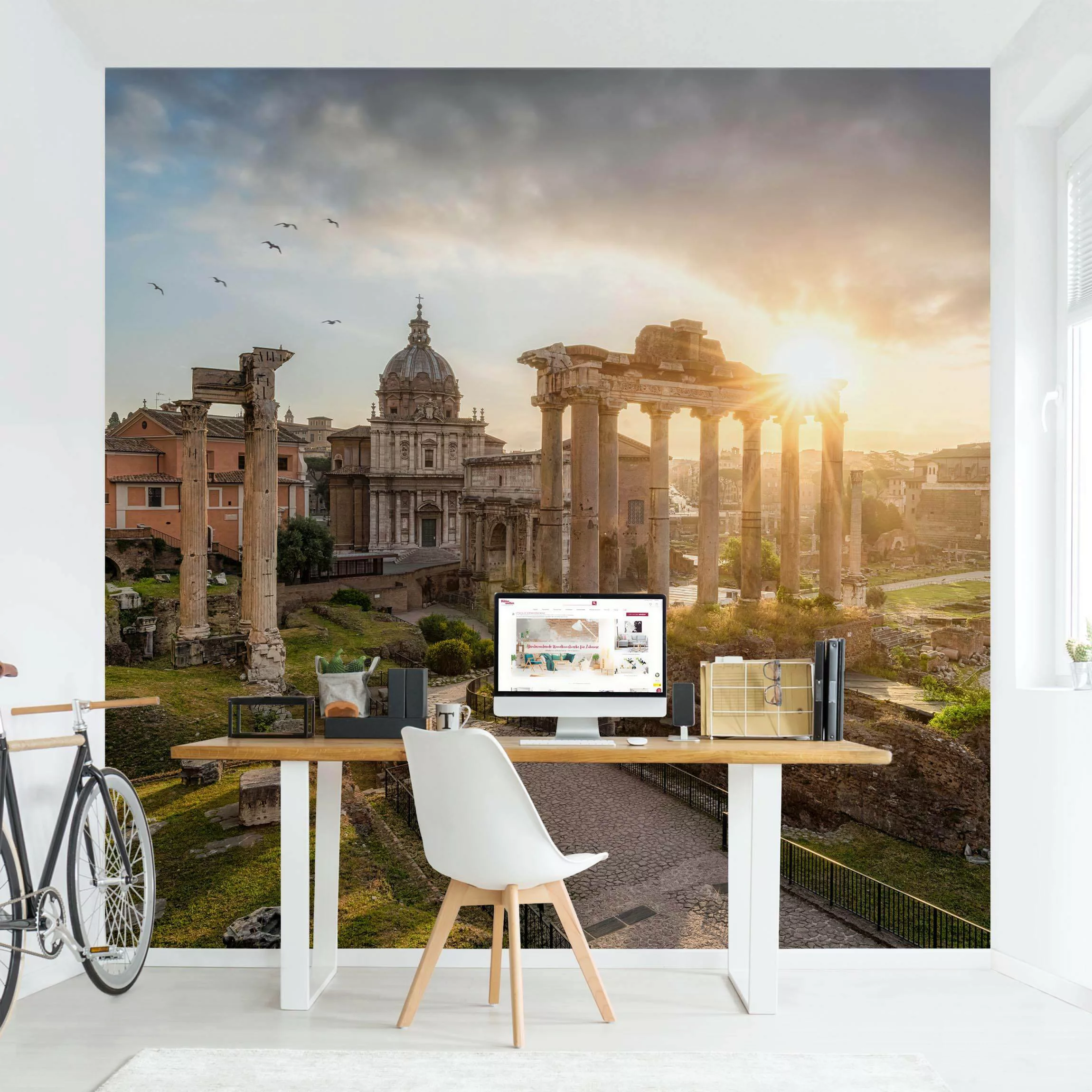 Fototapete Forum Romanum bei Sonnenaufgang günstig online kaufen