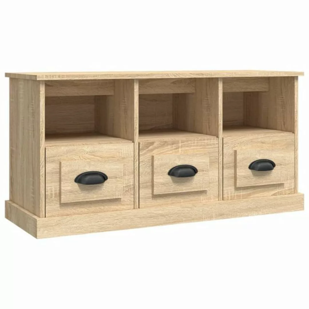 furnicato TV-Schrank Sonoma-Eiche 100x35x50 cm Holzwerkstoff günstig online kaufen