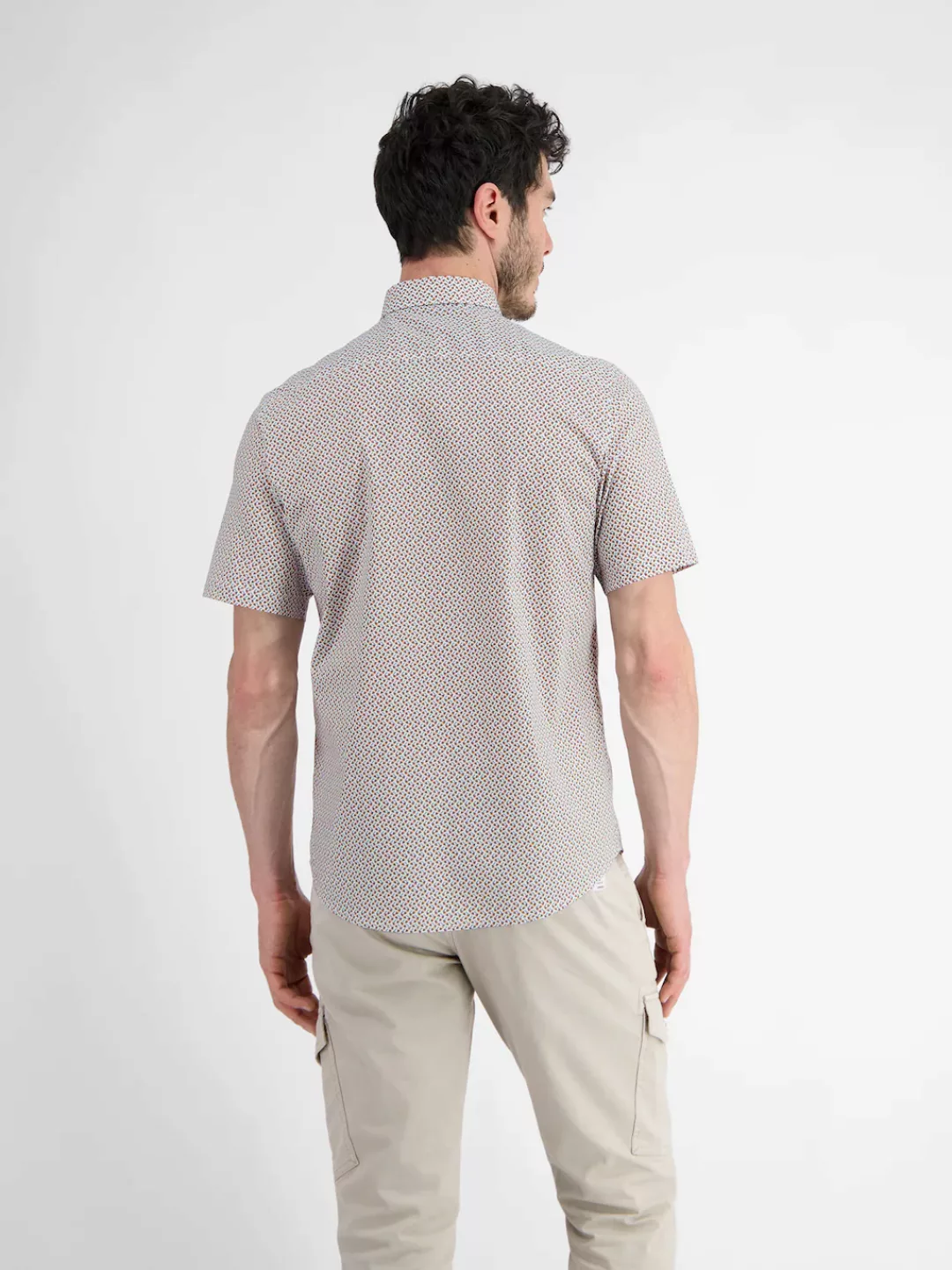 LERROS Kurzarmhemd "LERROS Halbarmhemd mit Geometrischem-Print" günstig online kaufen