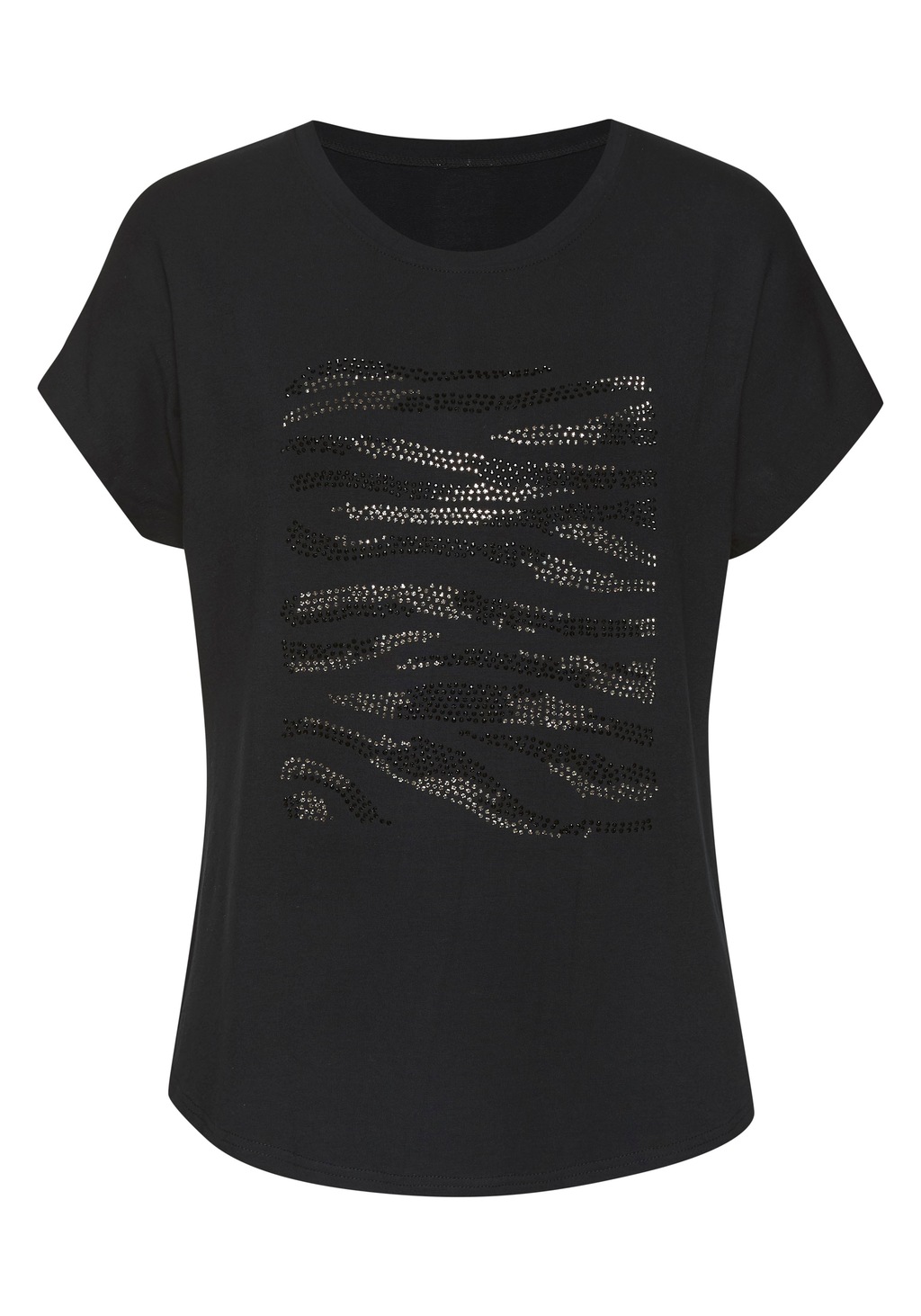 LASCANA Rundhalsshirt "mit Strass-Dessin", aus hochwertiger French Terry-Qu günstig online kaufen