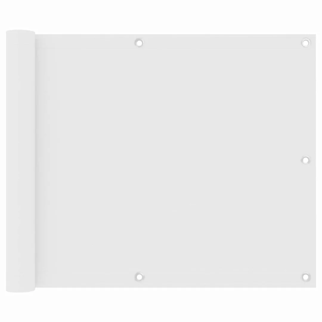 Balkon-sichtschutz Weiß 120x300 Cm Oxford-gewebe günstig online kaufen