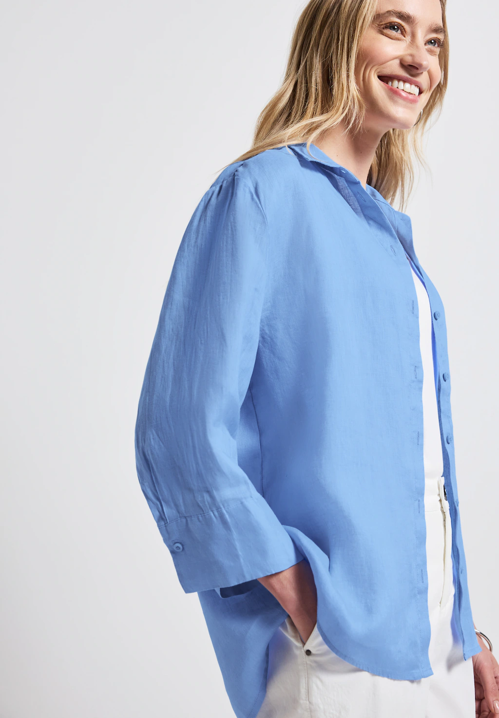 STREET ONE Hemdbluse, mit 3/4-Ärmel günstig online kaufen