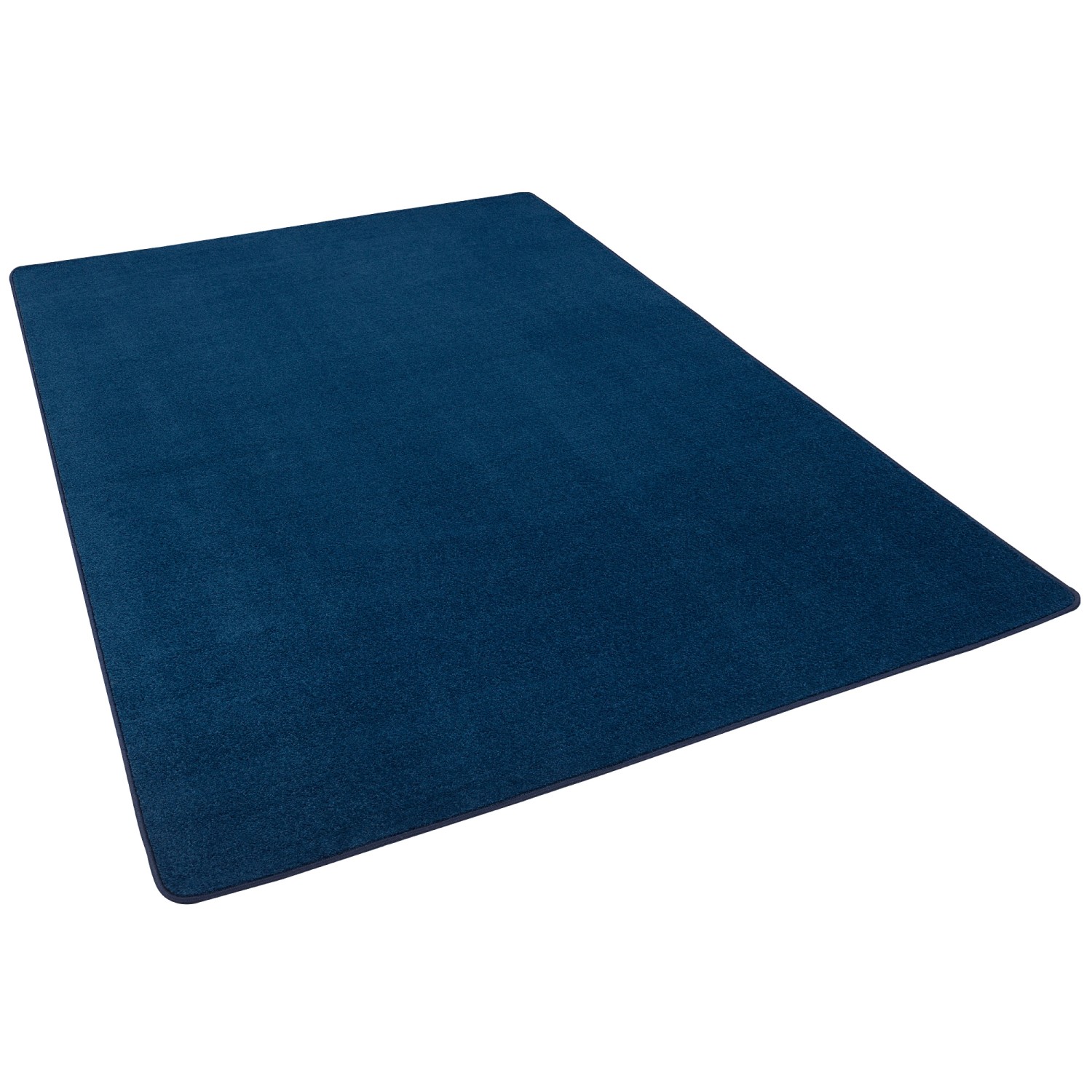 Snapstyle Trend Velours Teppich Joy Dunkelblau 133x133cm günstig online kaufen