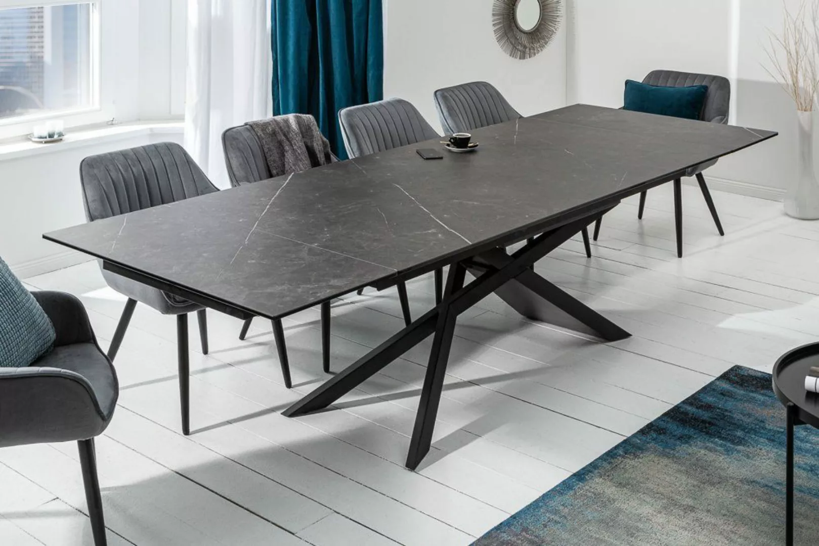 riess-ambiente Esstisch EUPHORIA 180-220-260cm grau / günstig online kaufen