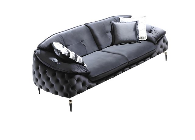 Xlmoebel Sofa Neues Chesterfield-Sofa mit drei Sitzplätzen und Polsterung a günstig online kaufen